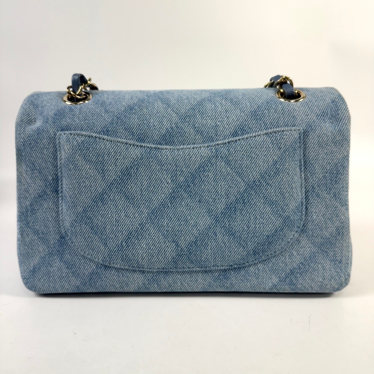 香奈兒 CHANEL CF 經典 小型 口蓋包 A01113 晶片款 單寧COCO23 原廠盒子/防塵袋/購買證明