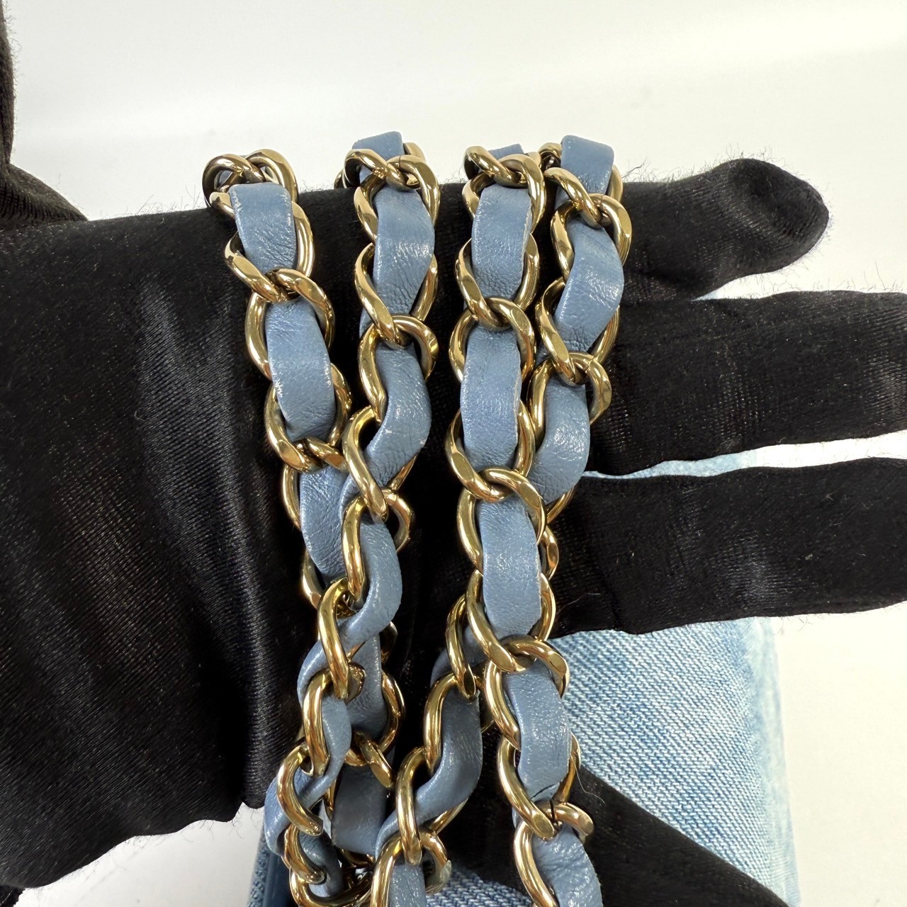 香奈兒 CHANEL CF 經典 小型 口蓋包 A01113 晶片款 單寧COCO23 原廠盒子/防塵袋/購買證明