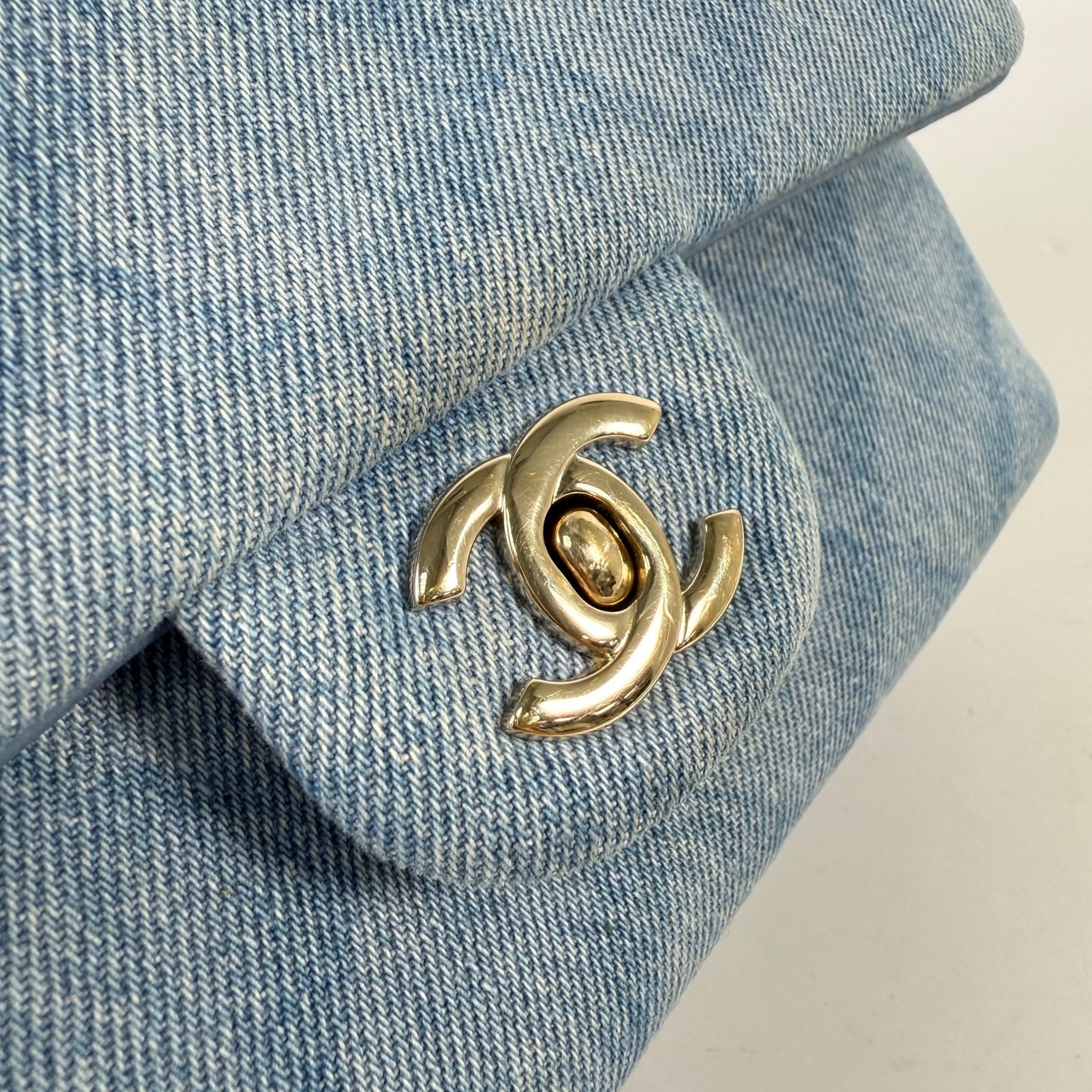 香奈兒 CHANEL CF 經典 小型 口蓋包 A01113 晶片款 單寧COCO23 原廠盒子/防塵袋/購買證明