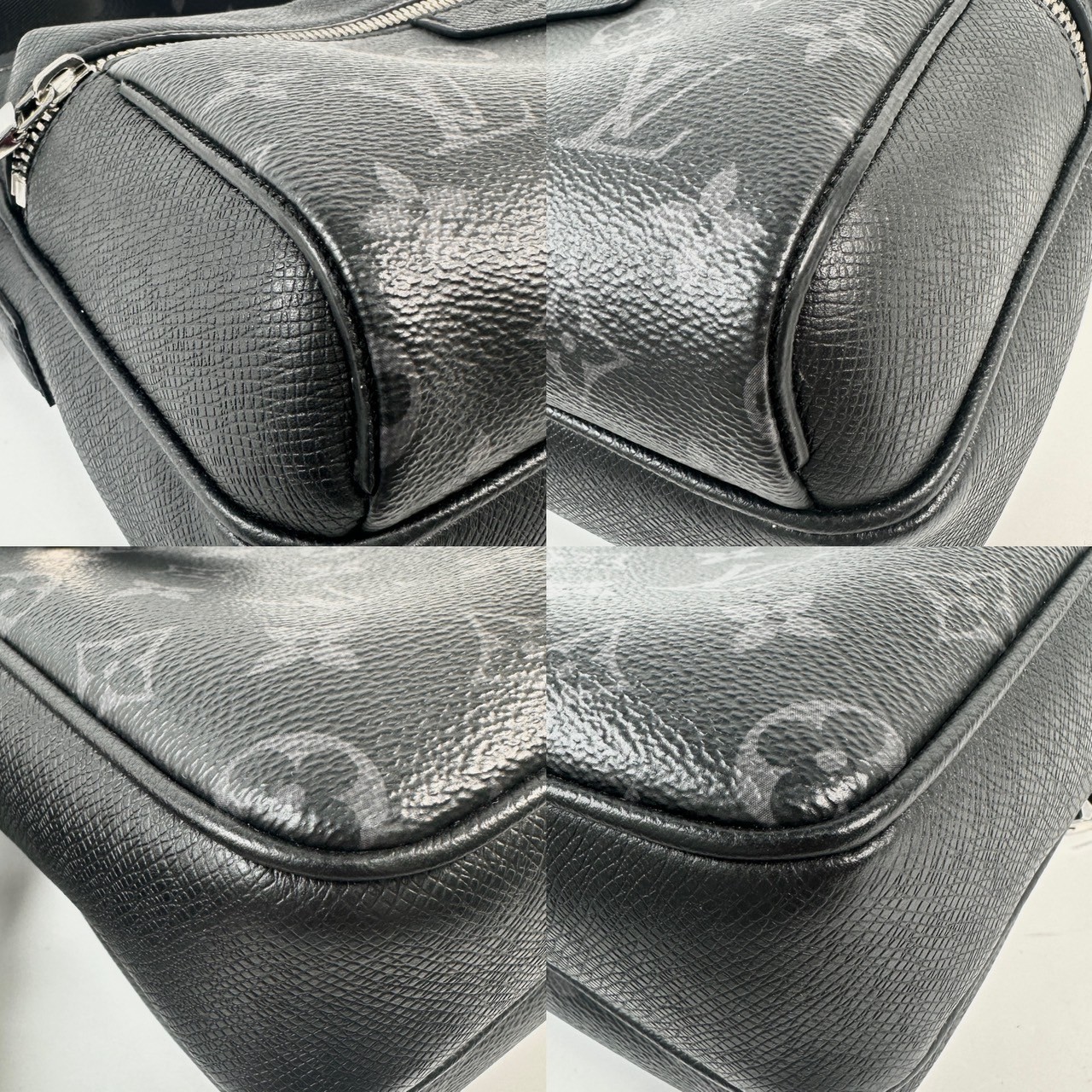 路易威登 LOUIS VUITTON Outdoor 郵差包 M30233 晶片款 黑原花OUTDOOR肩背包 原廠盒子/防塵袋/購買證明