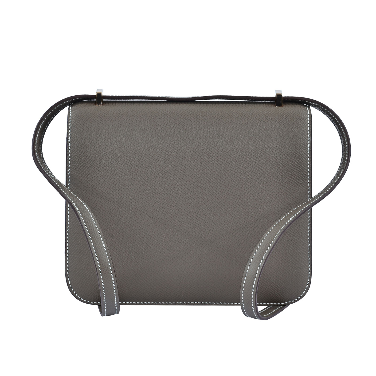 愛馬仕 Hermes Constance Bag 康康包 MIni 18 CN18 U刻 大象灰PG釦CONSTANCE18 原廠盒子/防塵袋