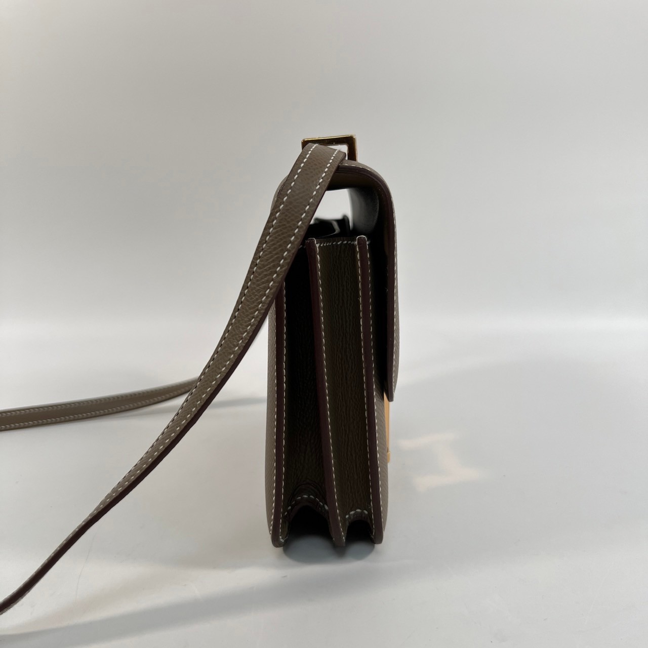 愛馬仕 Hermes Constance Bag 康康包 MIni 18 CN18 U刻 大象灰PG釦CONSTANCE18 原廠盒子/防塵袋