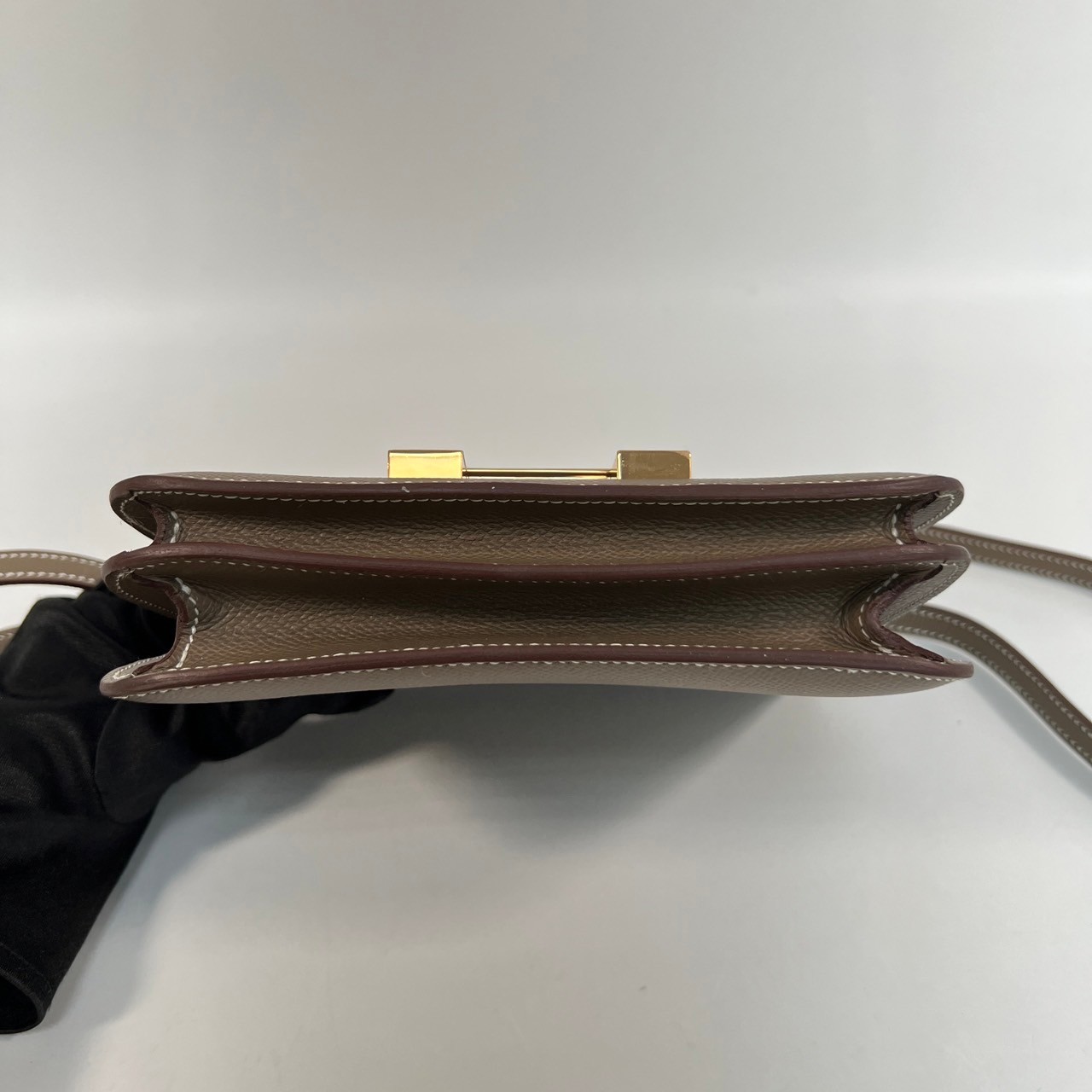 愛馬仕 Hermes Constance Bag 康康包 MIni 18 CN18 U刻 大象灰PG釦CONSTANCE18 原廠盒子/防塵袋