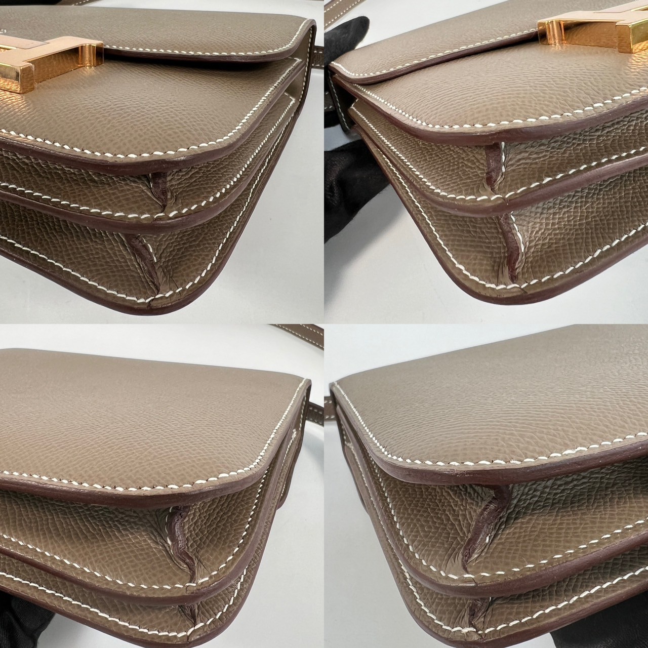 愛馬仕 Hermes Constance Bag 康康包 MIni 18 CN18 U刻 大象灰PG釦CONSTANCE18 原廠盒子/防塵袋