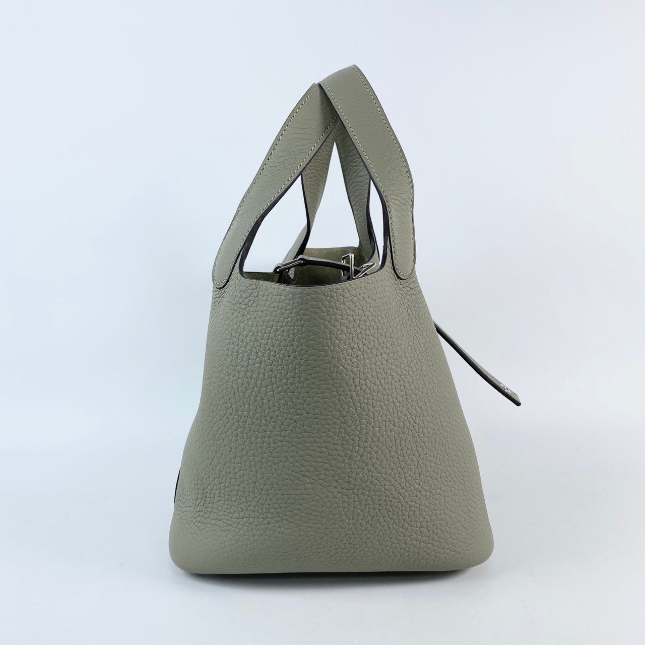 愛馬仕 Hermes Picotin Lock 18 菜籃子包 PT18 B刻 鼠尾草綠銀扣PICOTIN18 原廠盒子/防塵袋/鎖組/購買證明影本