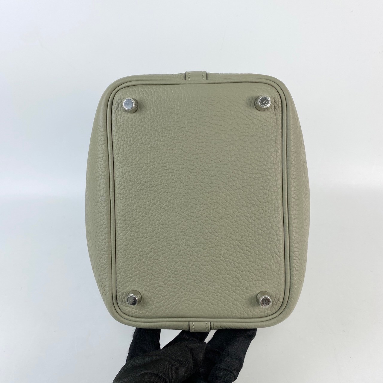 愛馬仕 Hermes Picotin Lock 18 菜籃子包 PT18 B刻 鼠尾草綠銀扣PICOTIN18 原廠盒子/防塵袋/鎖組/購買證明影本