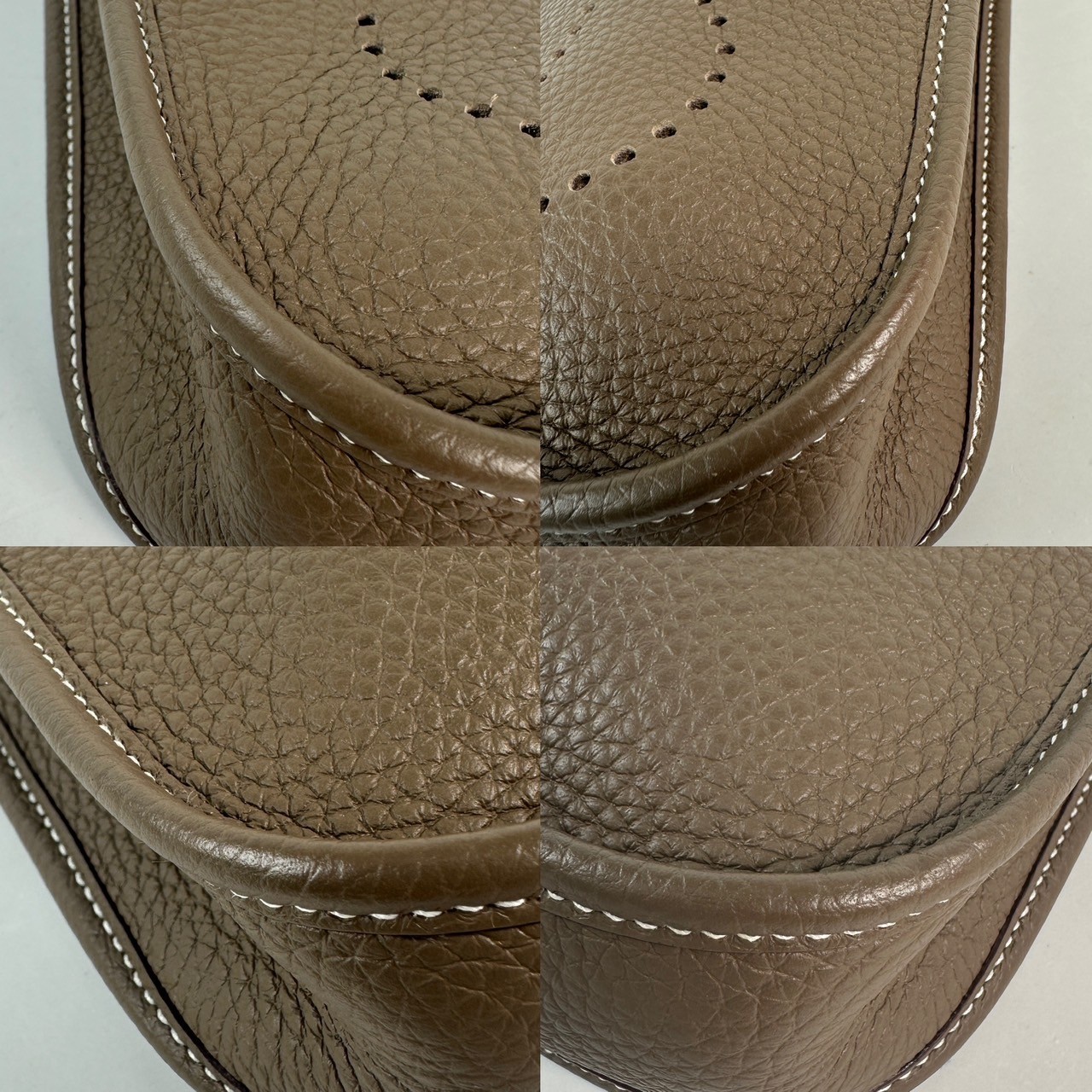 愛馬仕 Hermes Evelyne Bag Mini 伊芙琳包 Evelyne 16 EV16 U刻 大象灰金釦Evelyne MINI 防塵袋/原廠盒子