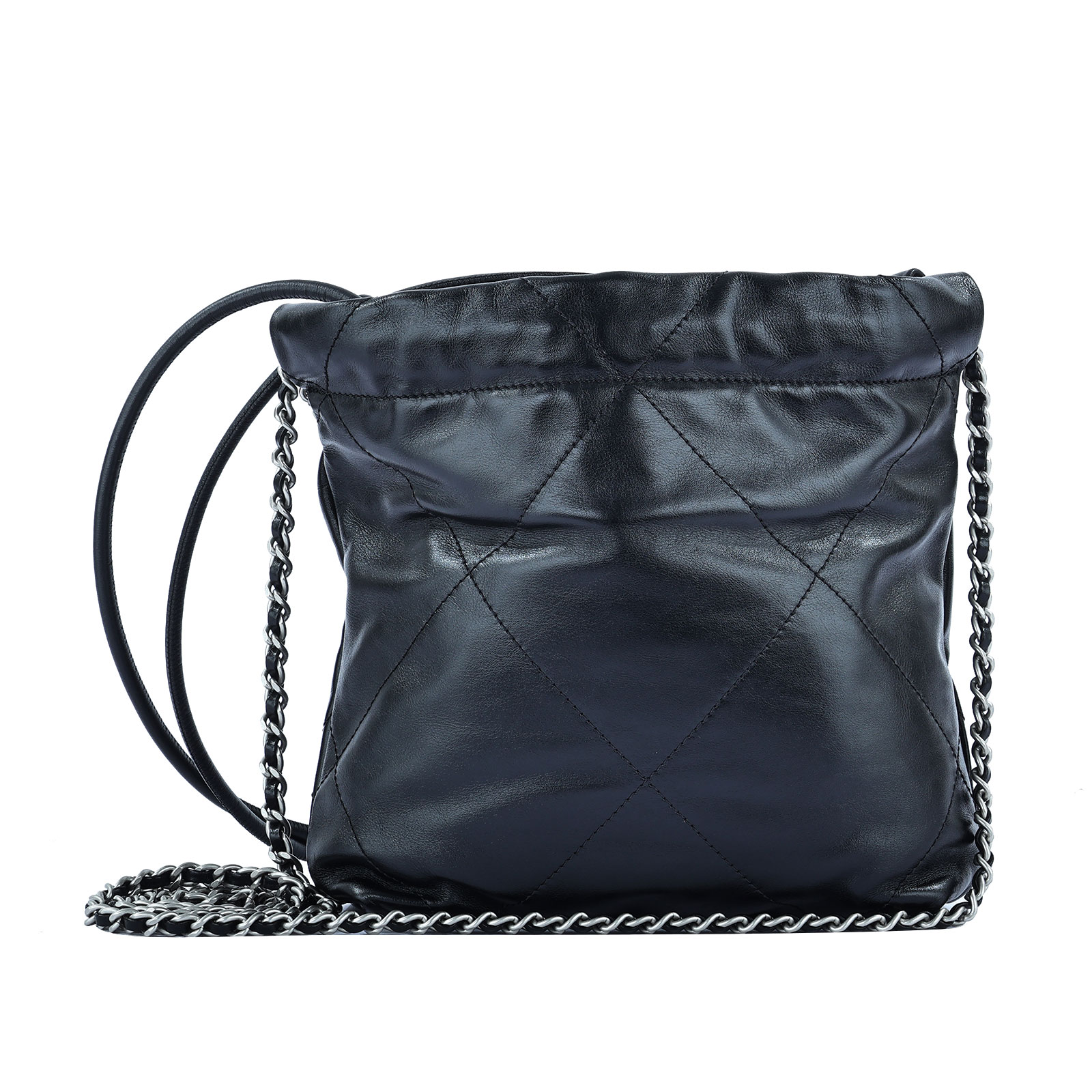 香奈兒 CHANEL 22 迷你 束口包 AS3980 晶片款 黑22 MINI 原廠盒子/防塵袋/購買證明