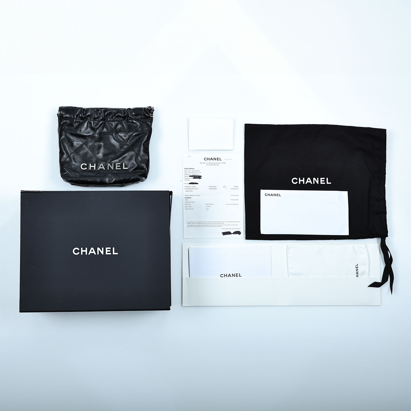 香奈兒 CHANEL 22 迷你 束口包 AS3980 晶片款 黑22 MINI 原廠盒子/防塵袋/購買證明