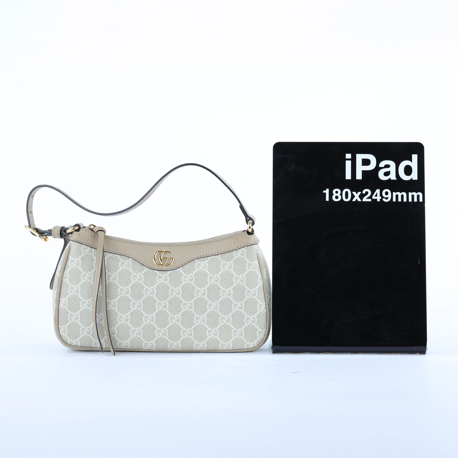 古馳 GUCCI Ophidia 小型 肩揹袋 735145 米色GG肩背包 原廠盒子/防塵袋