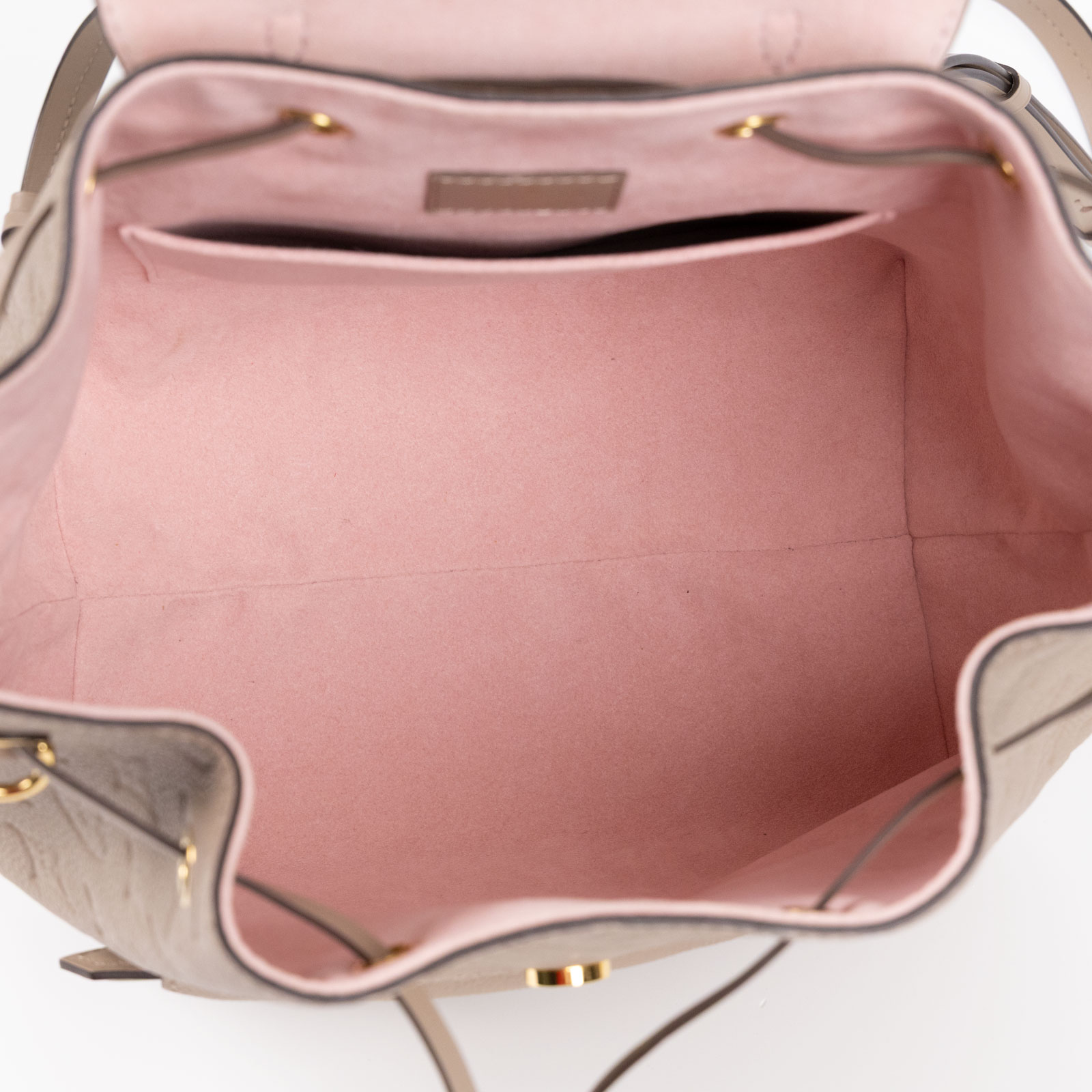 路易威登 LOUIS VUITTON Montsouris 後背包 M45410 晶片款 米灰壓紋後背包 吊牌