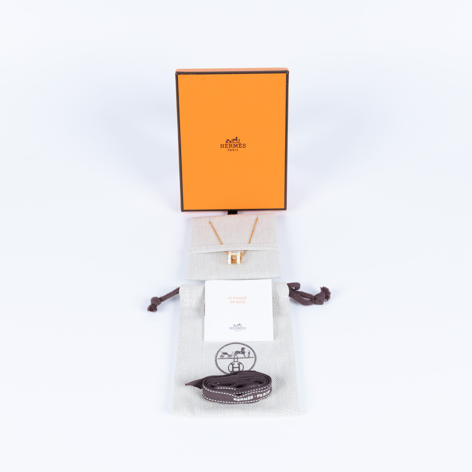 愛馬仕 Hermes Pop H 墜飾 POPHP ST0222 白POP H項鍊 原廠盒子/防塵袋