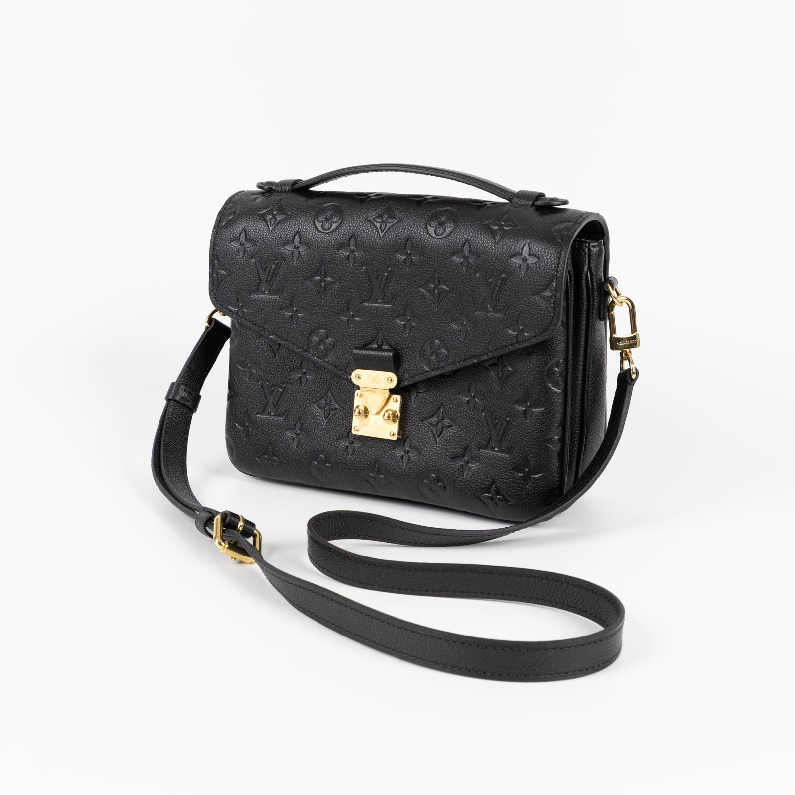 路易威登 LOUIS VUITTON Pochette Métis 壓花牛皮 釦式 手提 斜背包 M41487 晶片款  原廠盒子/防塵袋/購買證明