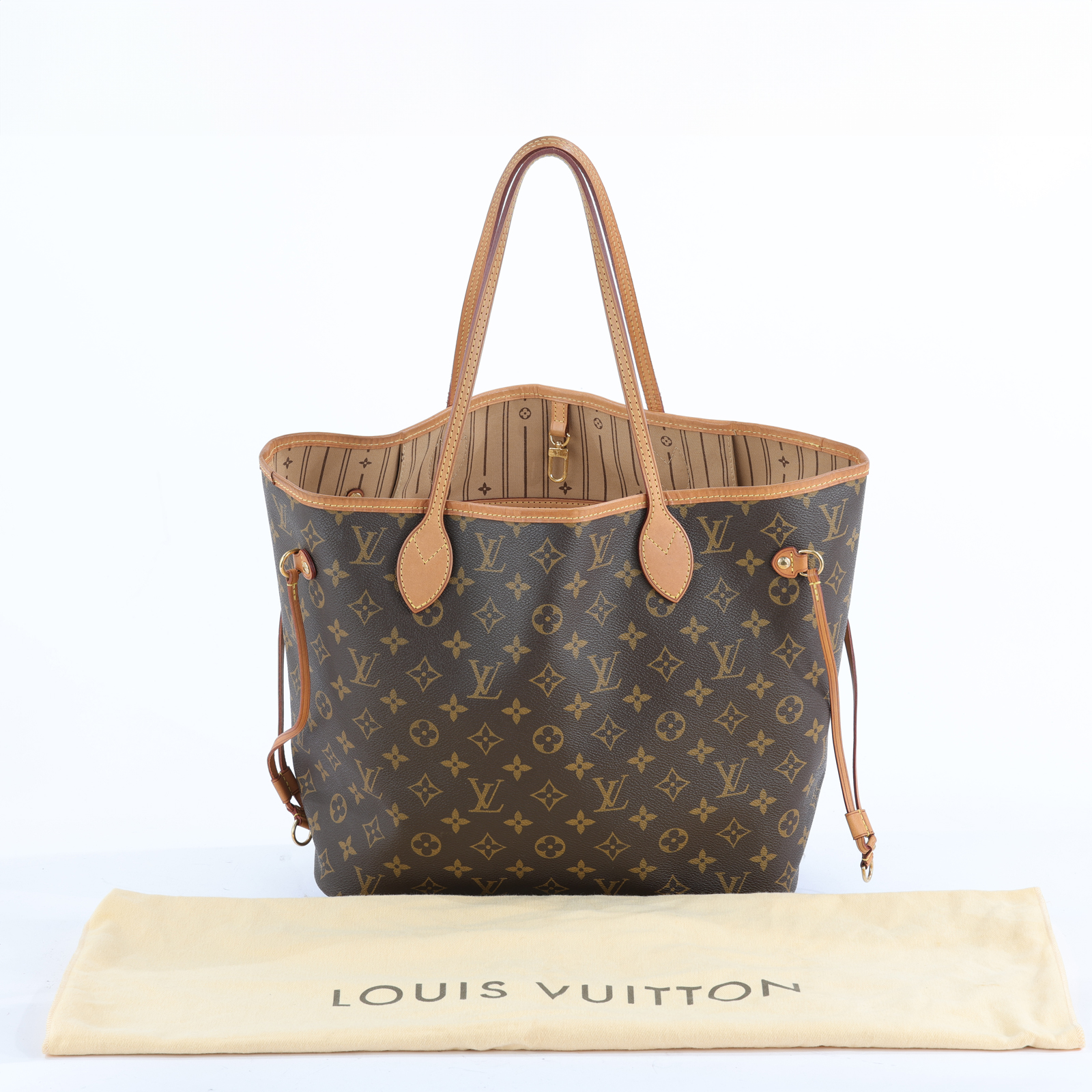 路易威登 LOUIS VUITTON Neverfull MM 托特包 經典帆布 M40156 原花NEVERFULL 防塵袋