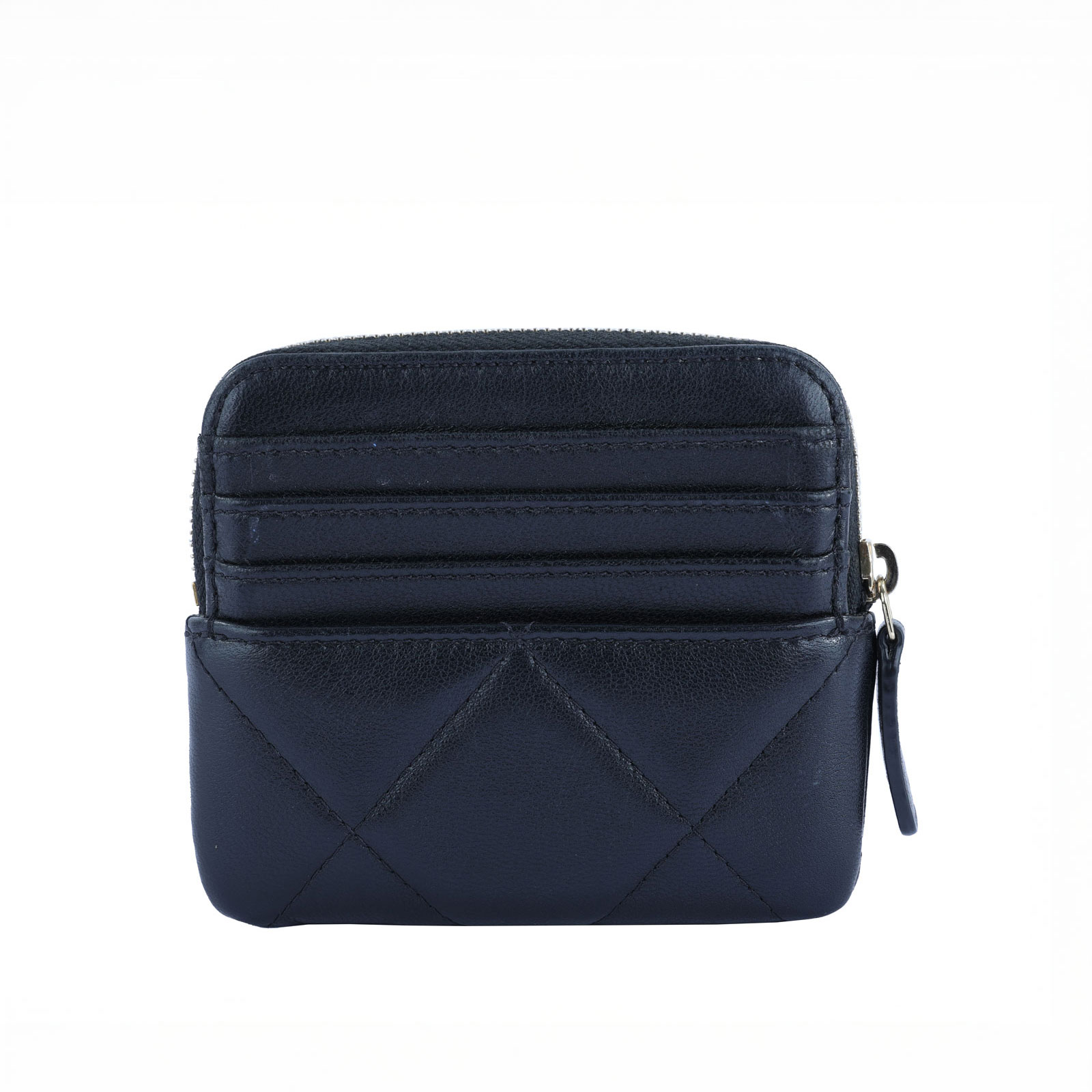 香奈兒 CHANEL 19 菱格紋 拉鍊零錢包 AP2086 晶片款 黑19吐司零錢包 原廠盒子/防塵袋