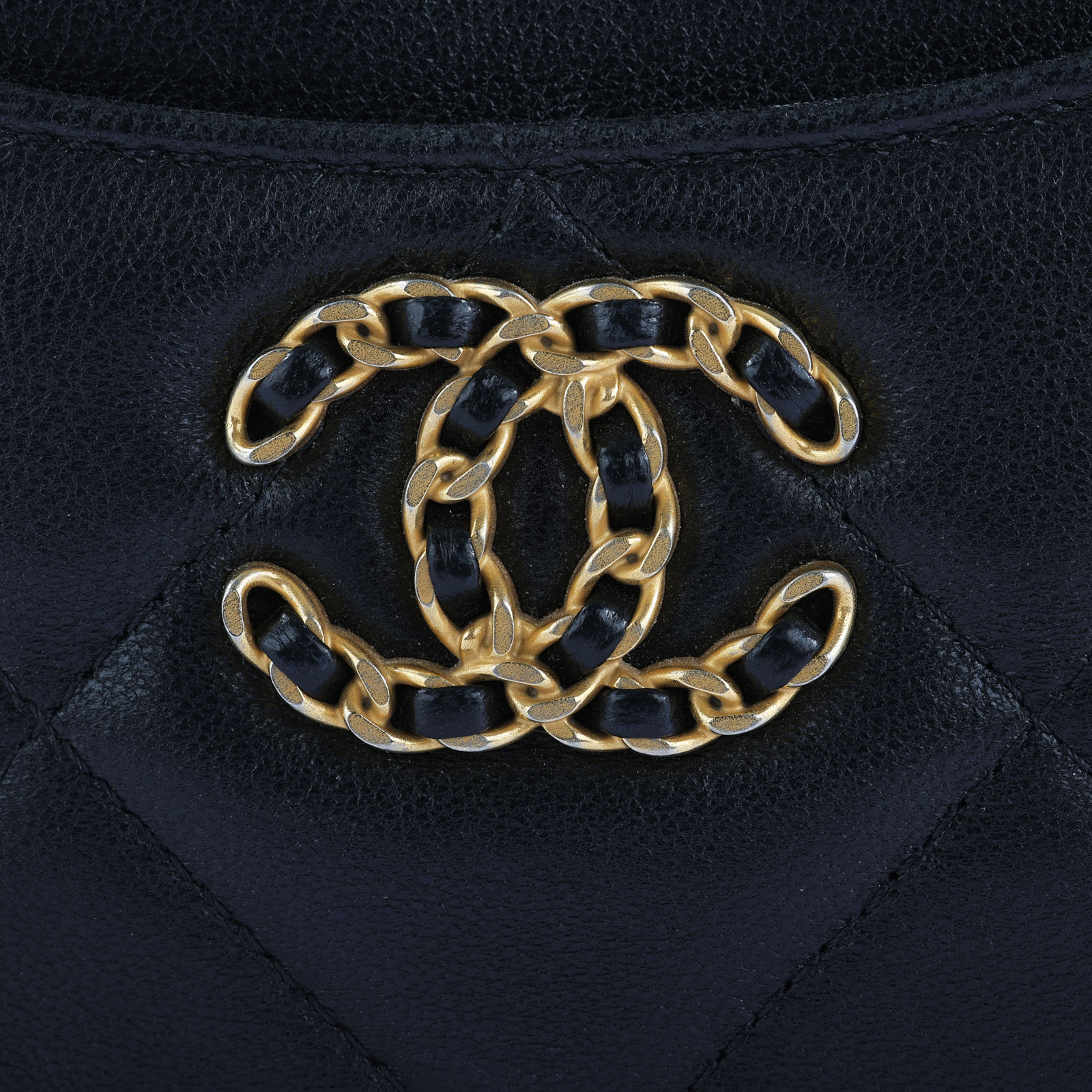 香奈兒 CHANEL 19 菱格紋 拉鍊零錢包 AP2086 晶片款 黑19吐司零錢包 原廠盒子/防塵袋