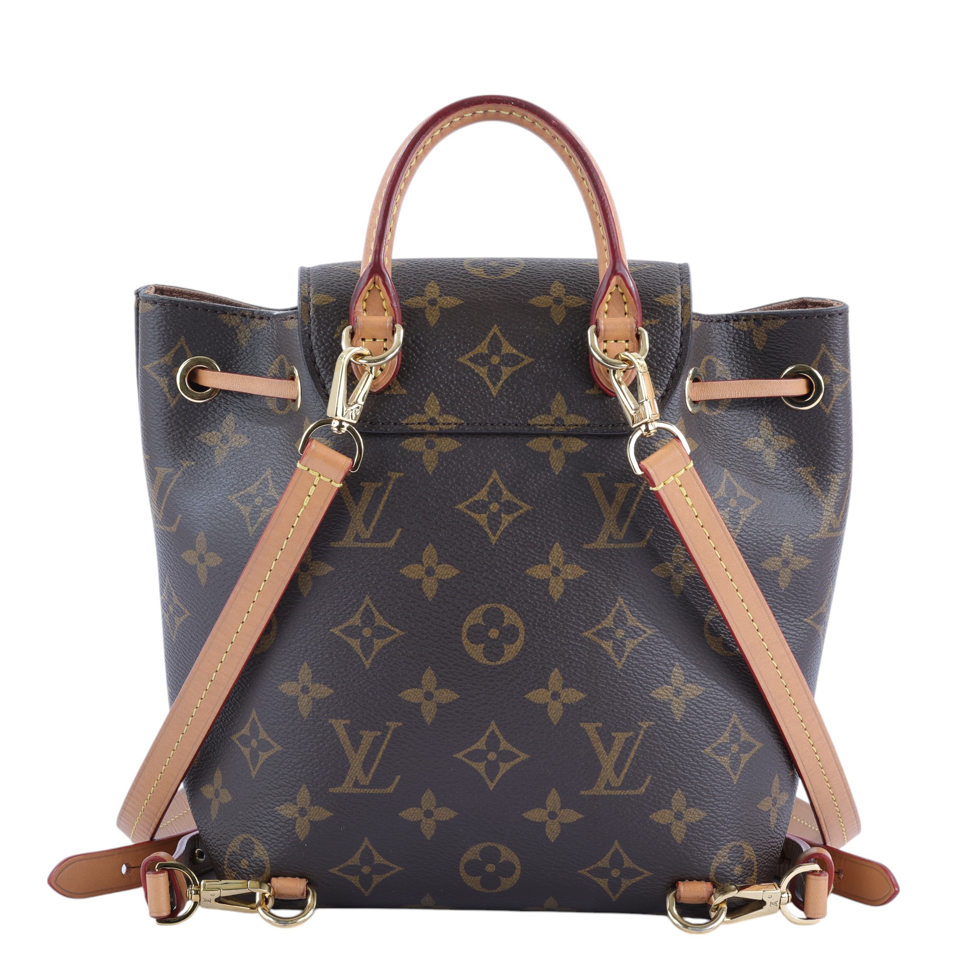 路易威登 LOUIS VUITTON Montsouris BB 經典帆布 後背包 M45502 原花MONTSOURIS BB 防塵袋