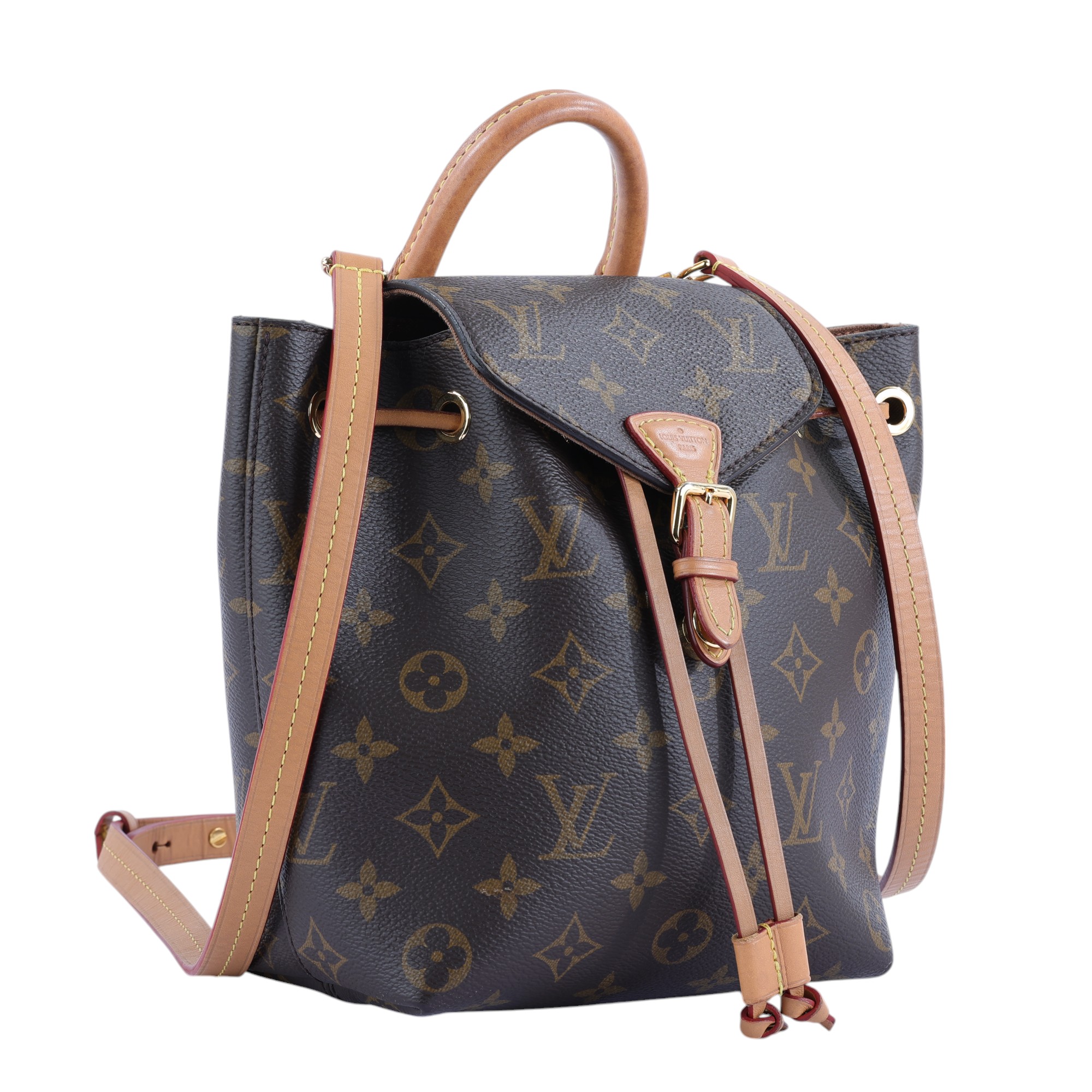 路易威登 LOUIS VUITTON Montsouris BB 經典帆布 後背包 M45502 原花MONTSOURIS BB 防塵袋