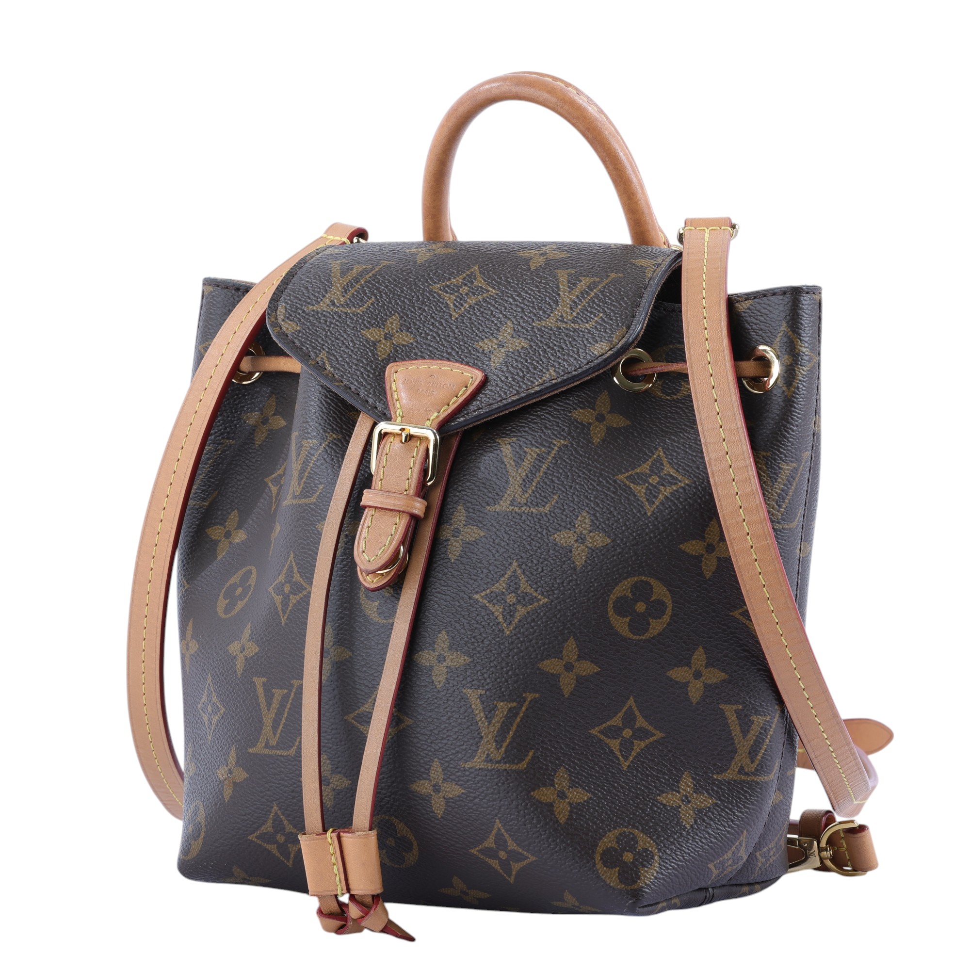 路易威登 LOUIS VUITTON Montsouris BB 經典帆布 後背包 M45502 原花MONTSOURIS BB 防塵袋