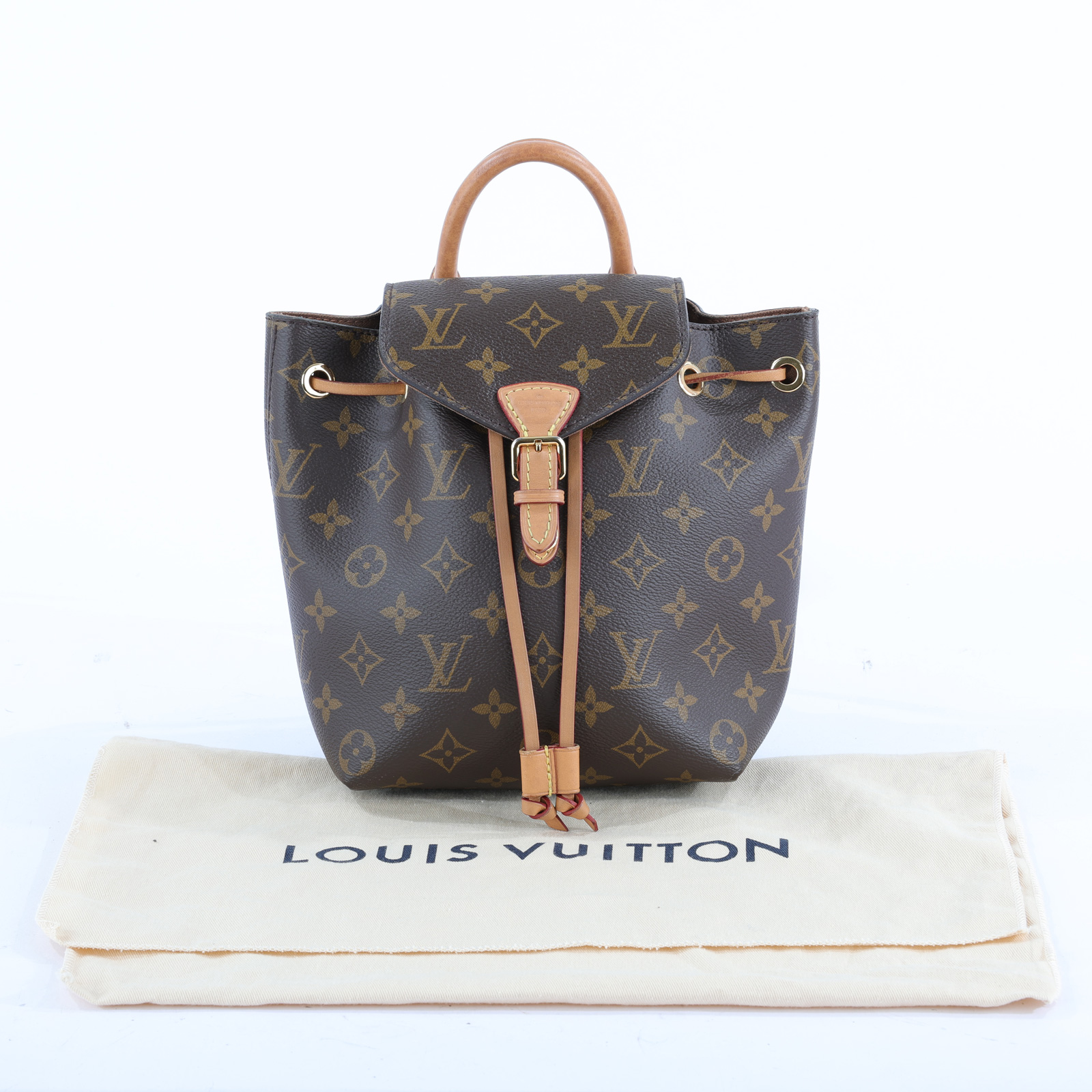 路易威登 LOUIS VUITTON Montsouris BB 經典帆布 後背包 M45502 原花MONTSOURIS BB 防塵袋