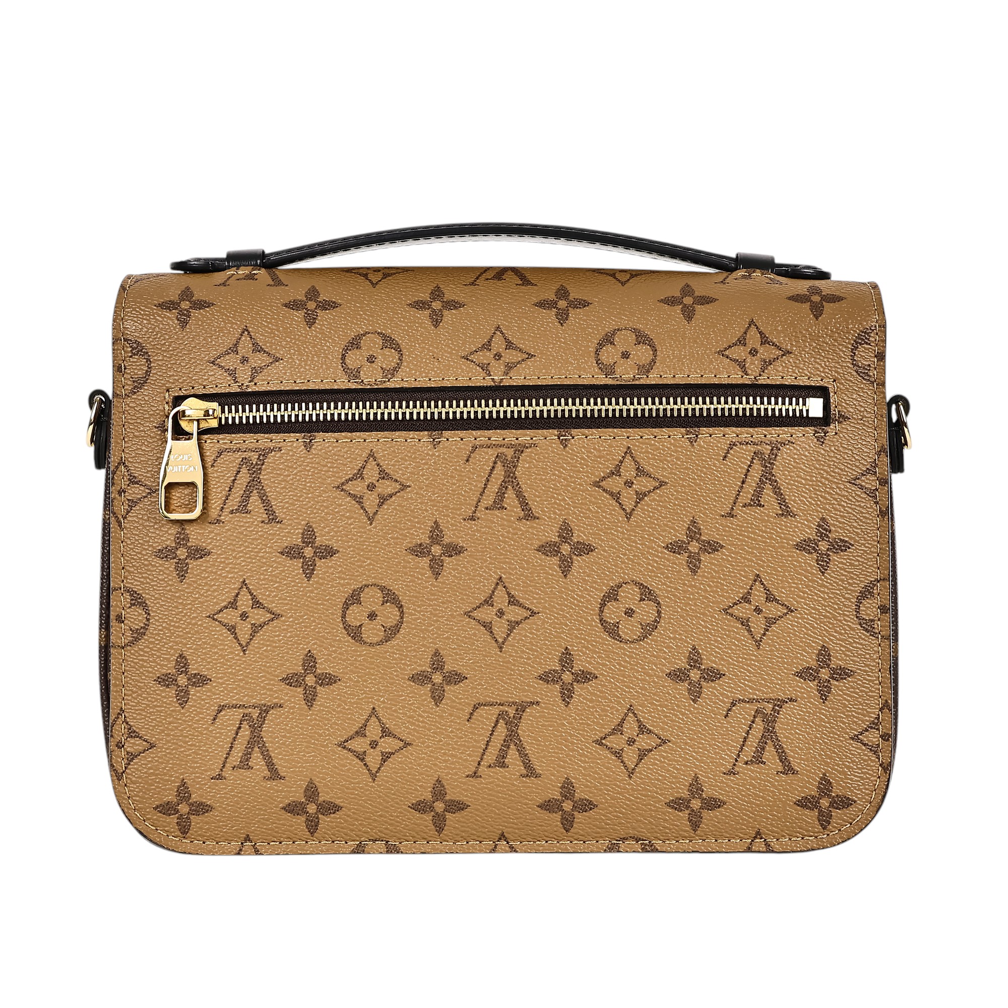 路易威登 LOUIS VUITTON Pochette Métis 拚色設計 釦式 手提 斜背包 M44876 雙色原花郵差包 防塵袋