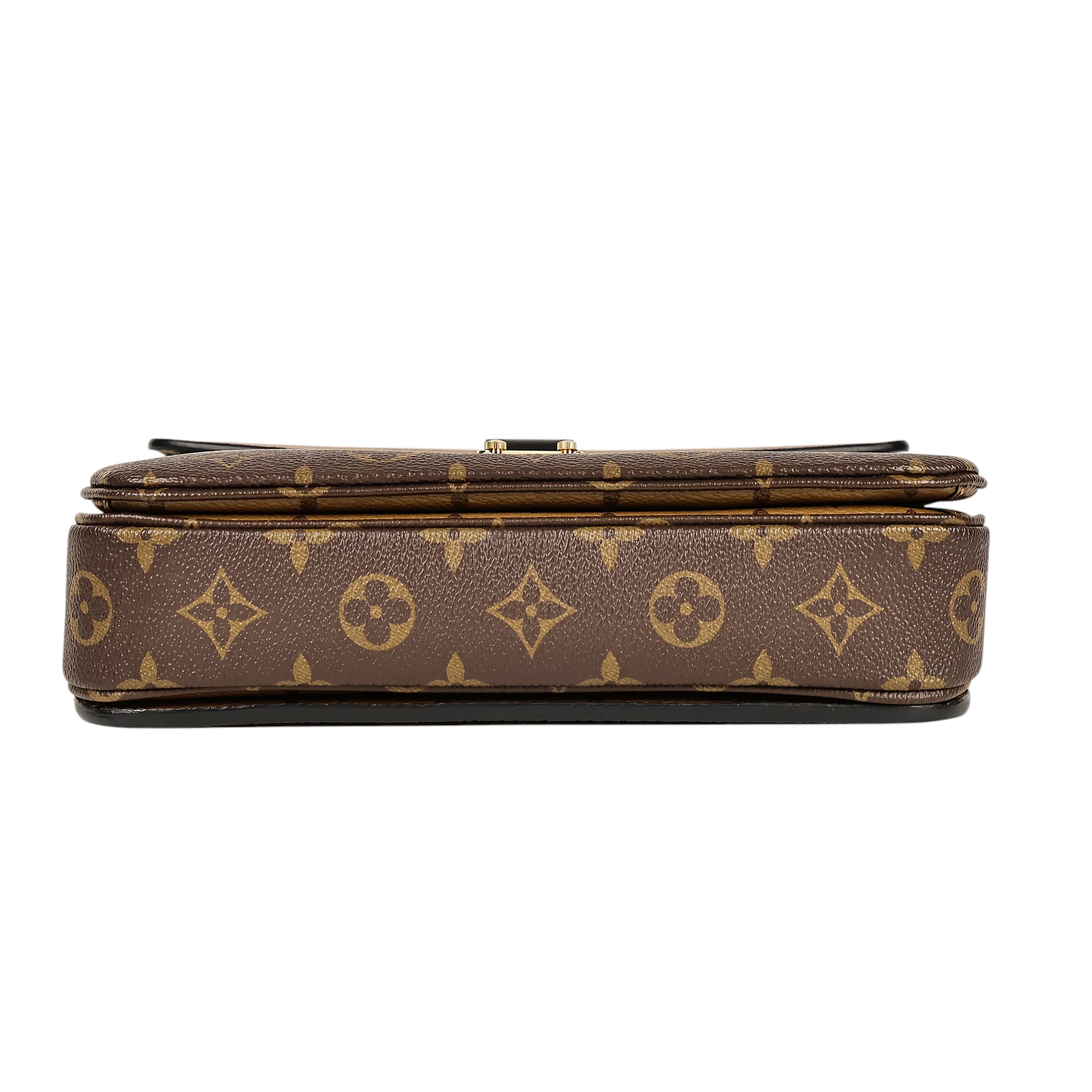 路易威登 LOUIS VUITTON Pochette Métis 拚色設計 釦式 手提 斜背包 M44876 雙色原花郵差包 防塵袋