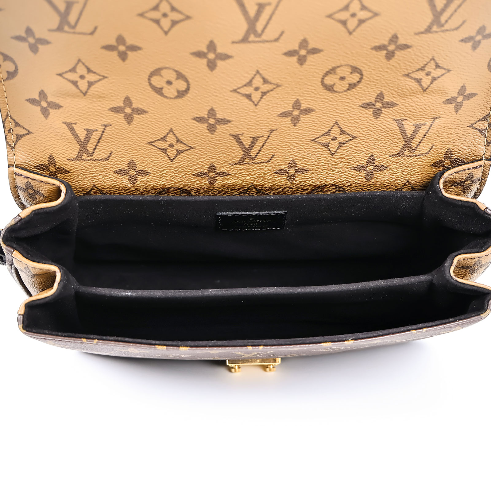 路易威登 LOUIS VUITTON Pochette Métis 拚色設計 釦式 手提 斜背包 M44876 雙色原花郵差包 防塵袋