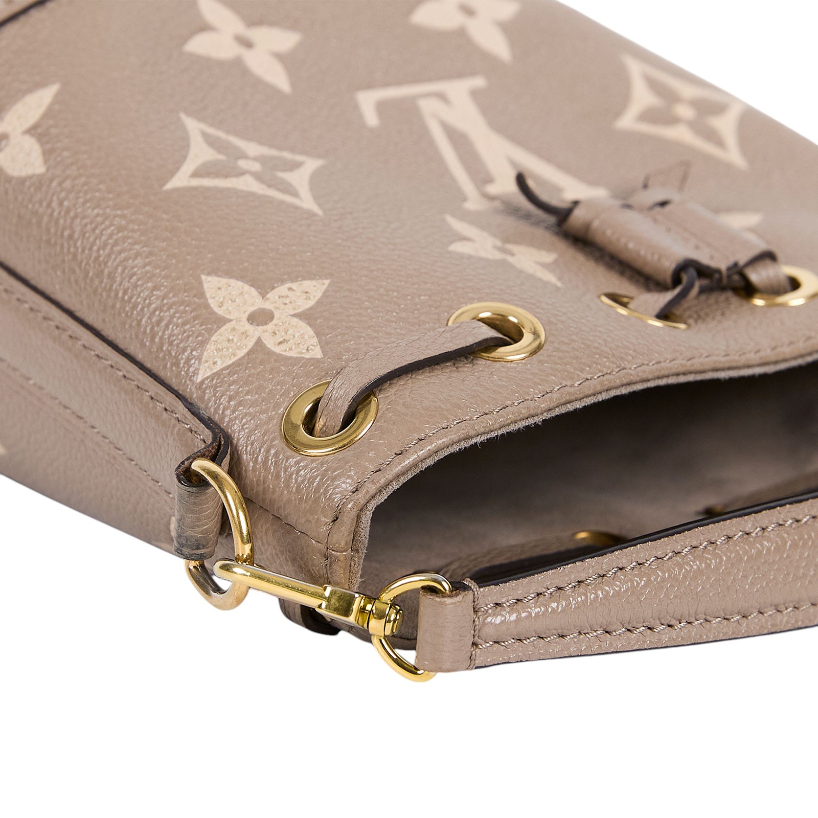 路易威登 LOUIS VUITTON Nano Noé 雙色 束口水桶包 M46291 晶片款  原廠盒子/防塵袋