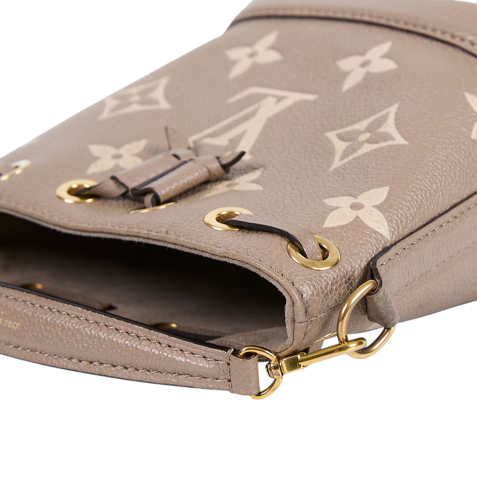 路易威登 LOUIS VUITTON Nano Noé 雙色 束口水桶包 M46291 晶片款  原廠盒子/防塵袋