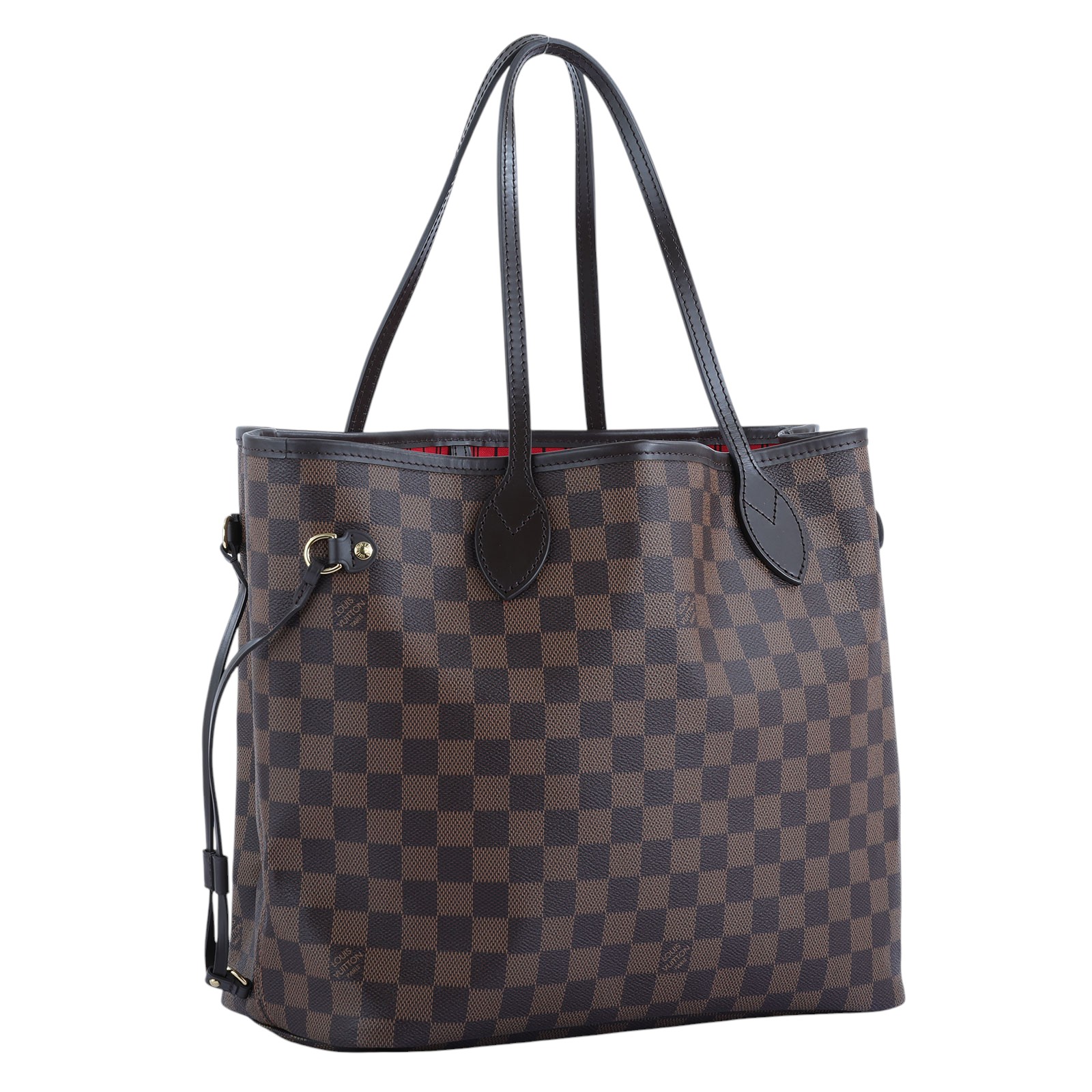 路易威登 LOUIS VUITTON 棕棋盤 Neverfull MM 托特包 N41358 晶片款 棕棋盤 Neverfull MM 防塵袋/原廠盒子