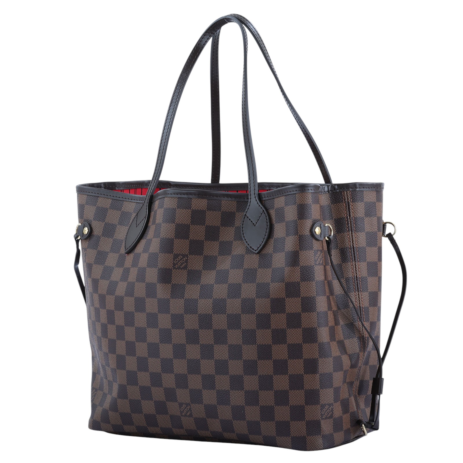 路易威登 LOUIS VUITTON 棕棋盤 Neverfull MM 托特包 N41358 晶片款 棕棋盤 Neverfull MM 防塵袋/原廠盒子