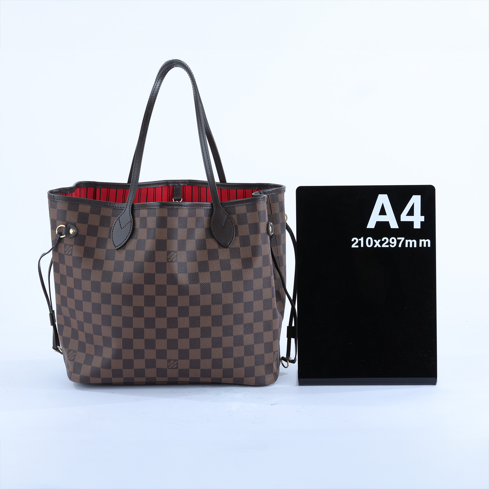 路易威登 LOUIS VUITTON 棕棋盤 Neverfull MM 托特包 N41358 晶片款 棕棋盤 Neverfull MM 防塵袋/原廠盒子