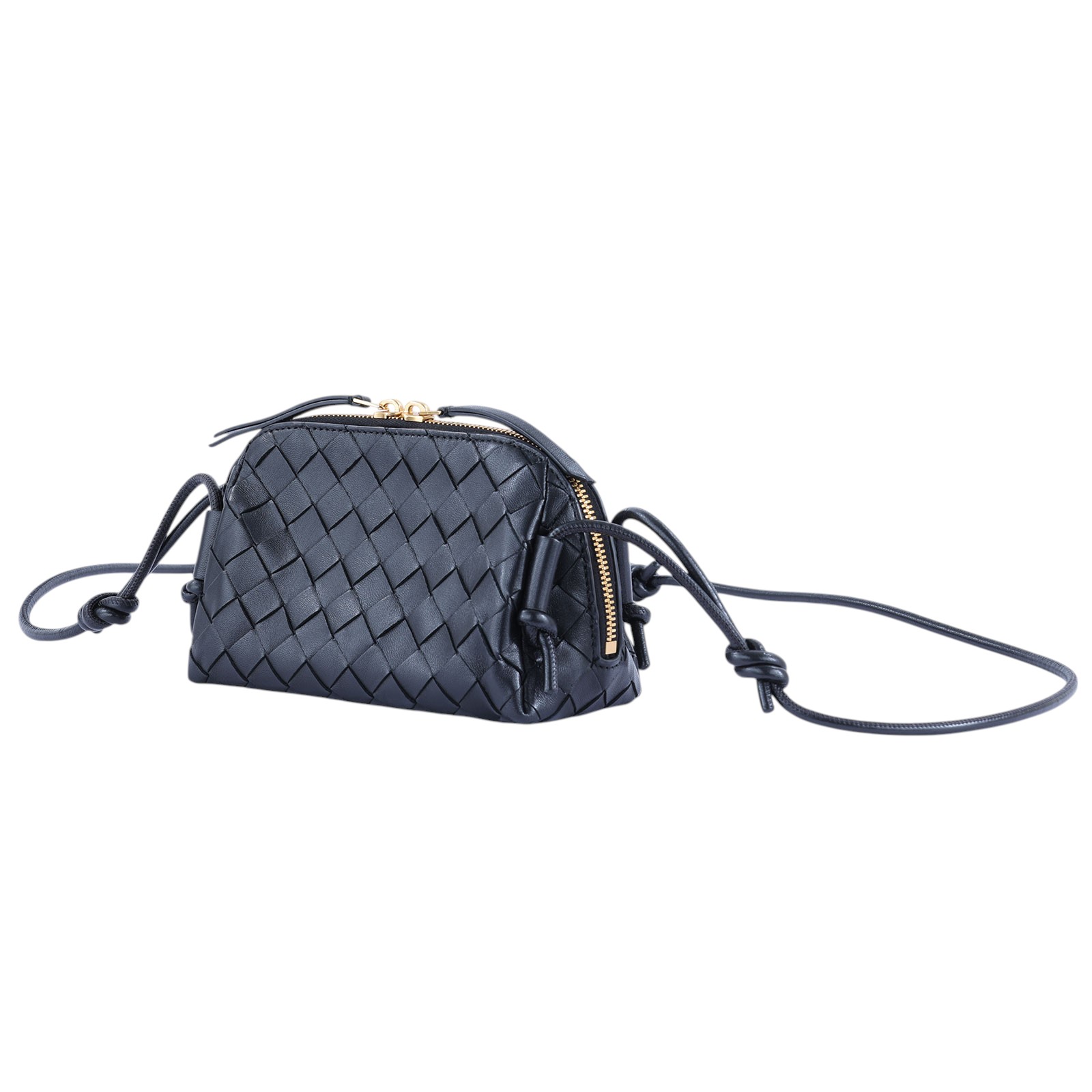 寶緹嘉 BOTTEGA VENETA Intrecciato Concert Pouch 肩背包 794258 黑Concert Pouch 防塵袋