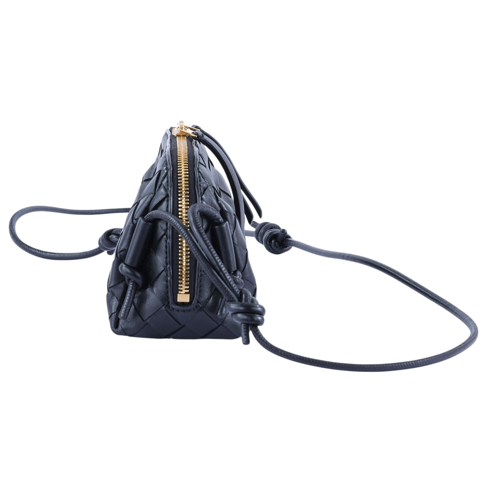 寶緹嘉 BOTTEGA VENETA Intrecciato Concert Pouch 肩背包 794258 黑Concert Pouch 防塵袋