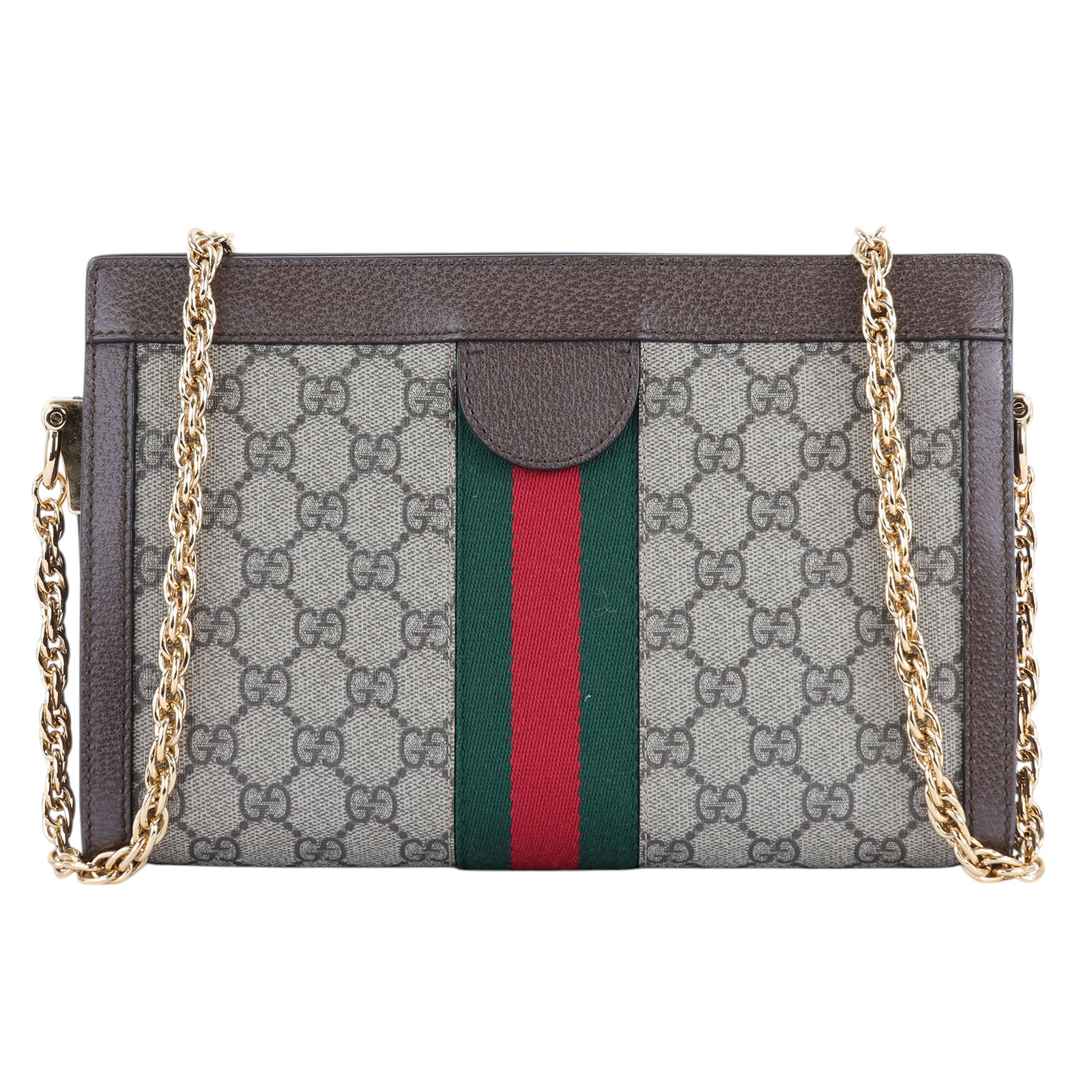 古馳 GUCCI Ophidia GG 小型 肩揹袋 503877 棕Ophidia GG 鍊條包 原廠盒子