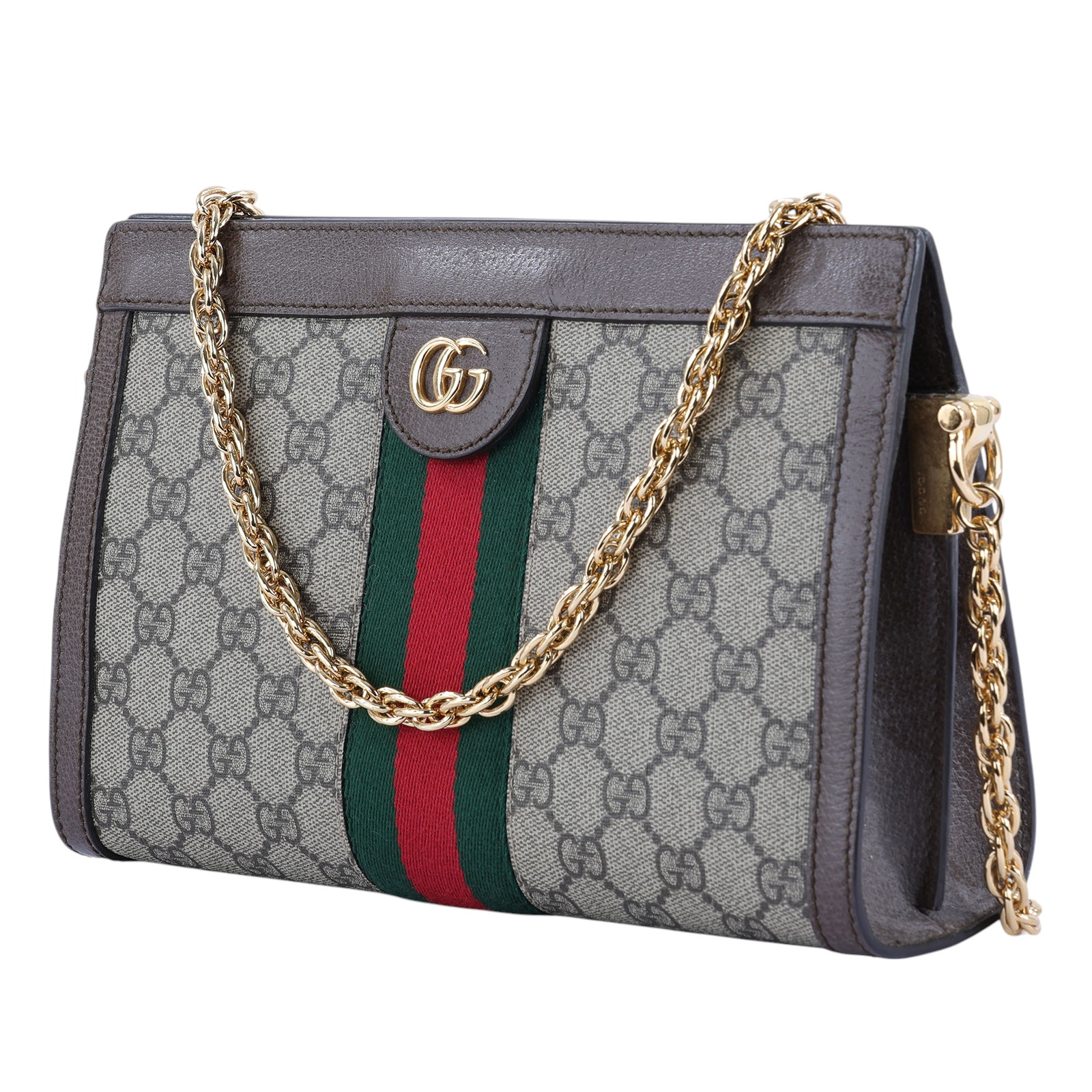 古馳 GUCCI Ophidia GG 小型 肩揹袋 503877 棕Ophidia GG 鍊條包 原廠盒子