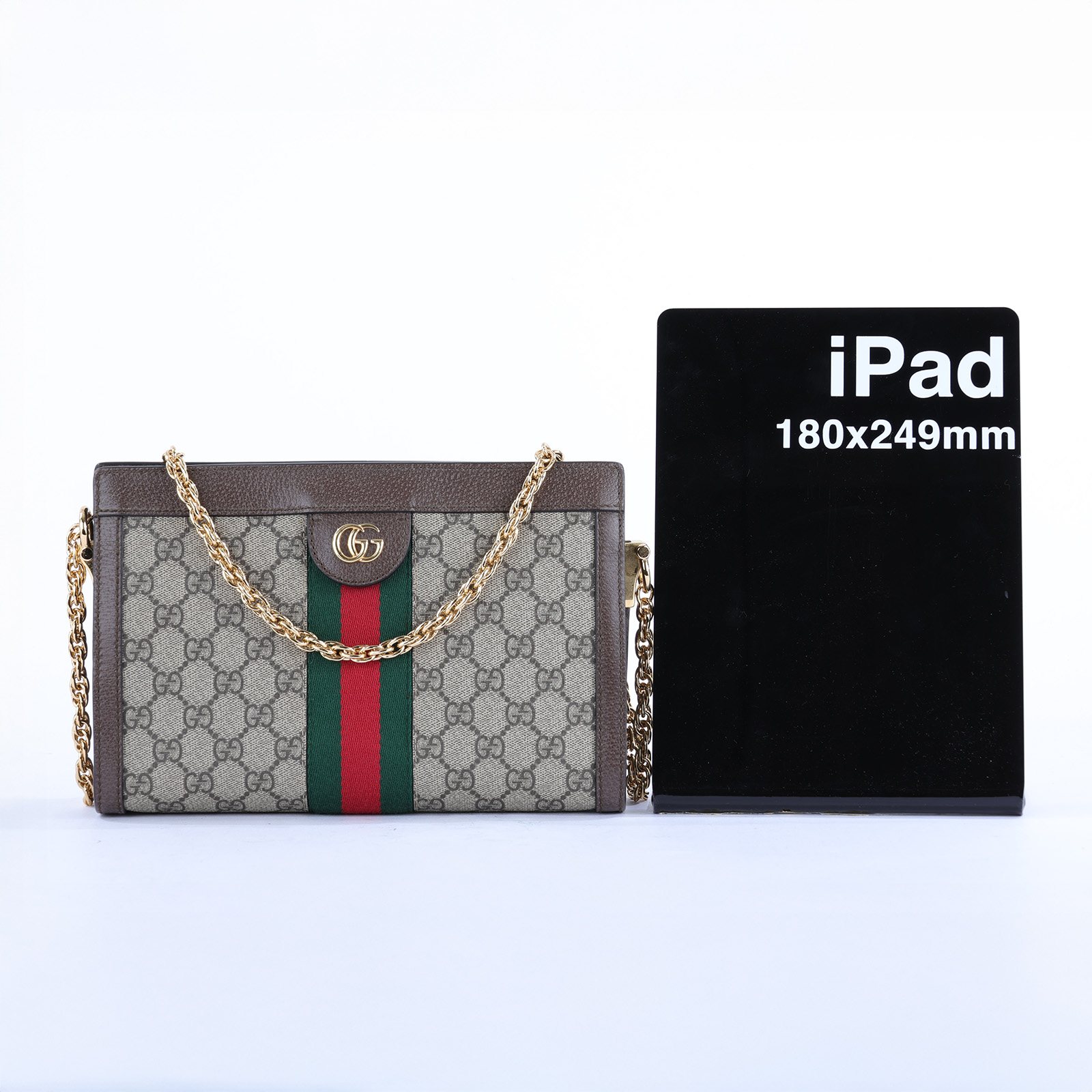 古馳 GUCCI Ophidia GG 小型 肩揹袋 503877 棕Ophidia GG 鍊條包 原廠盒子