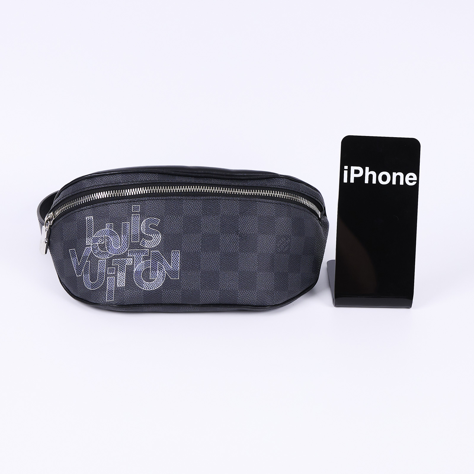 路易威登 LOUIS VUITTON 腰包 黑棋盤格 N40295 晶片款 棋盤塗鴉腰包 無附屬品