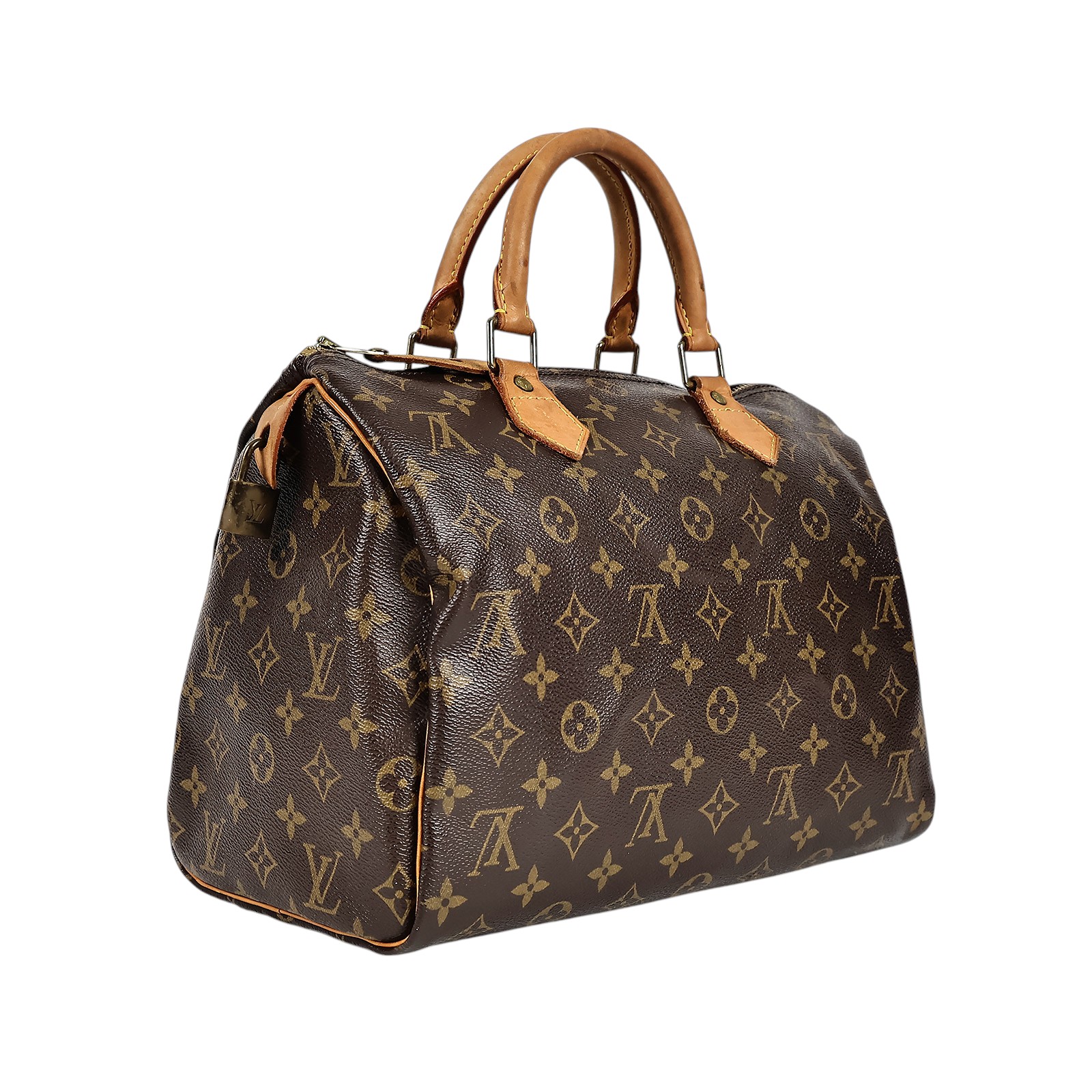 路易威登 LOUIS VUITTON Speedy 30原花 手提波士頓包 M41108 棕原花Speedy 30手提包 無附屬品