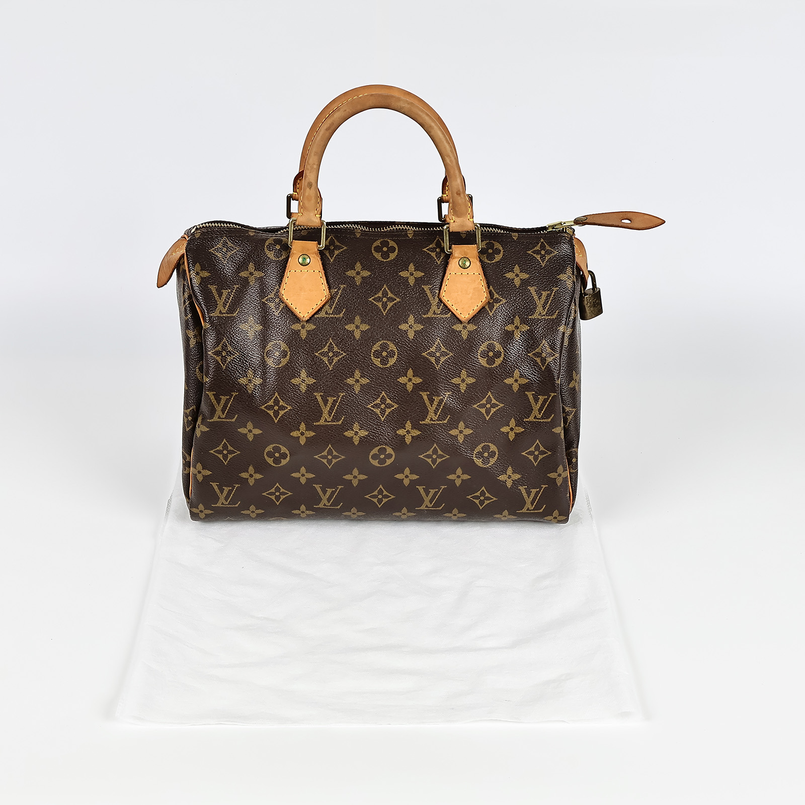 路易威登 LOUIS VUITTON Speedy 30原花 手提波士頓包 M41108 棕原花Speedy 30手提包 無附屬品