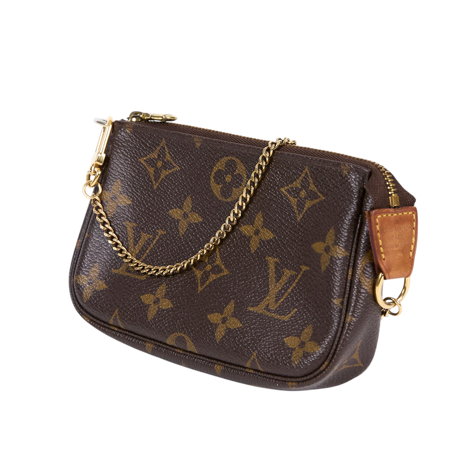 路易威登 LOUIS VUITTON Monogram塗層帆布 鏈帶 迷你小皮包 M58009 原花迷你麻將包 無附屬品