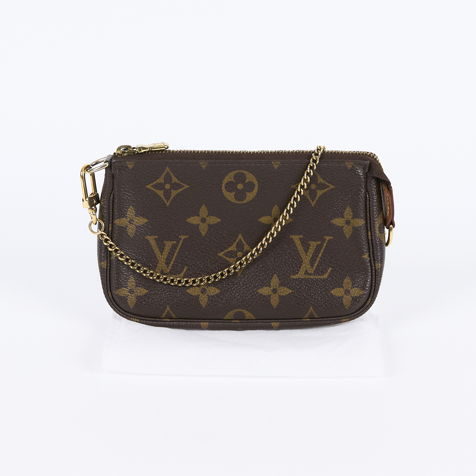 路易威登 LOUIS VUITTON Monogram塗層帆布 鏈帶 迷你小皮包 M58009 原花迷你麻將包 無附屬品