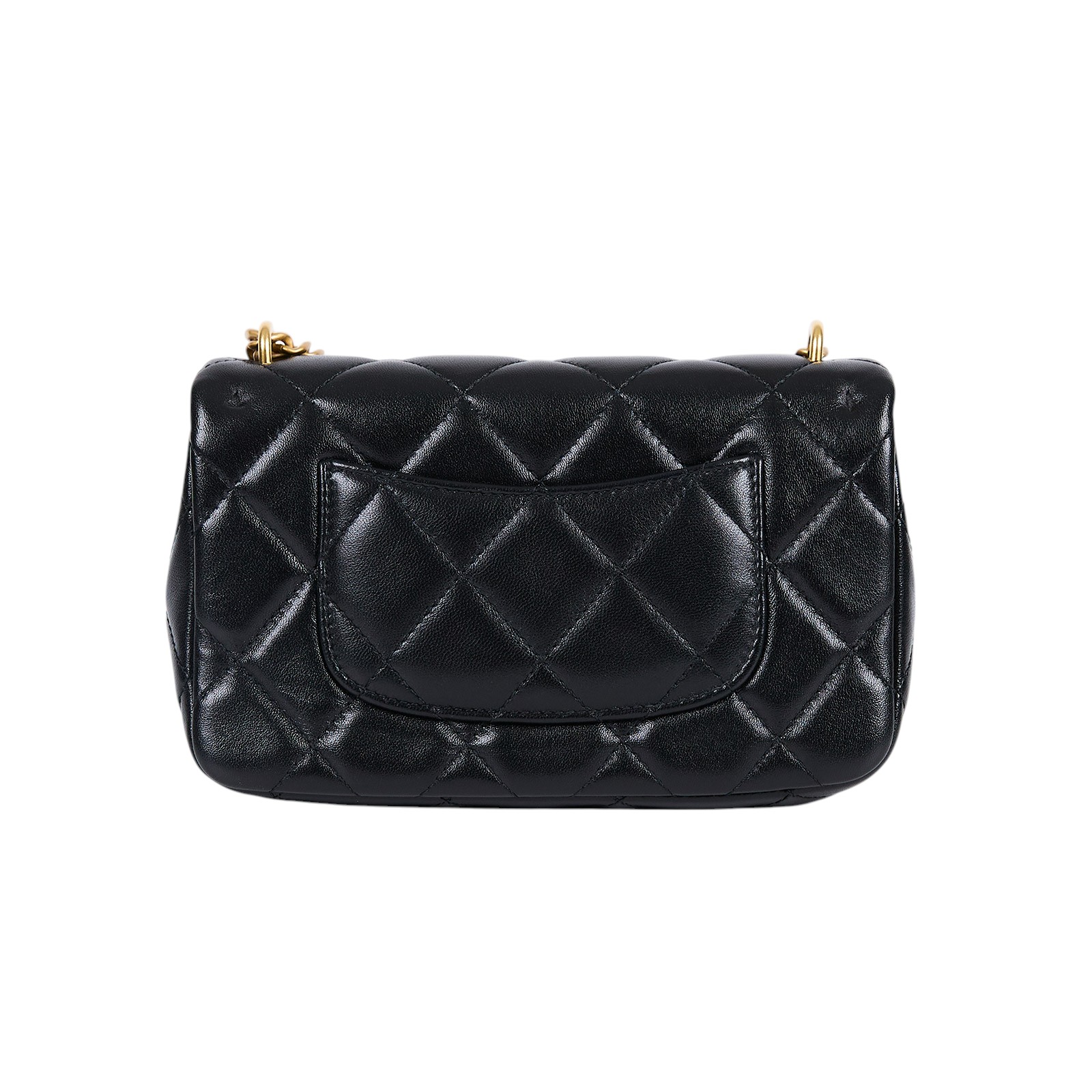 香奈兒 CHANEL Mini Coco 菱格紋 愛心金球 方胖 AS3828 晶片款 黑金羊愛心調節扣方胖 防塵袋/原廠盒子