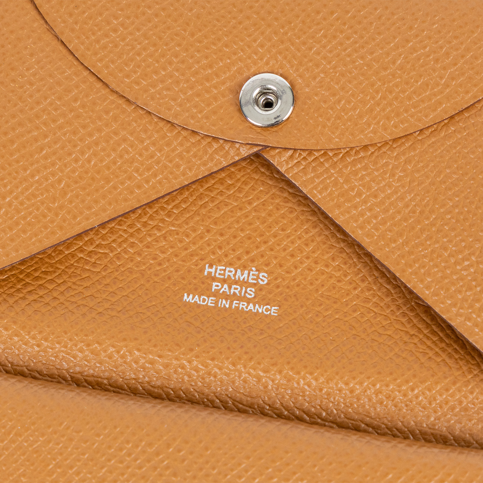 愛馬仕 Hermes Calvi Duo 卡包 CALD Z刻 金棕CALVI DUO 原廠盒子