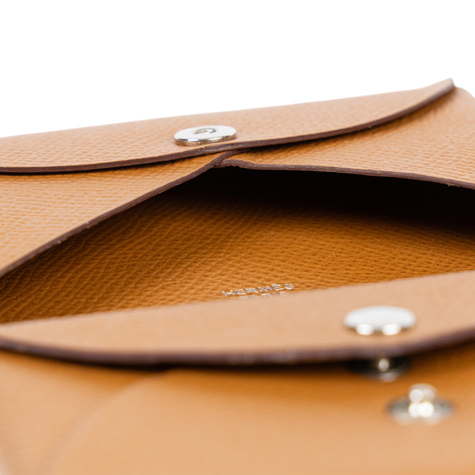 愛馬仕 Hermes Calvi Duo 卡包 CALD Z刻 金棕CALVI DUO 原廠盒子