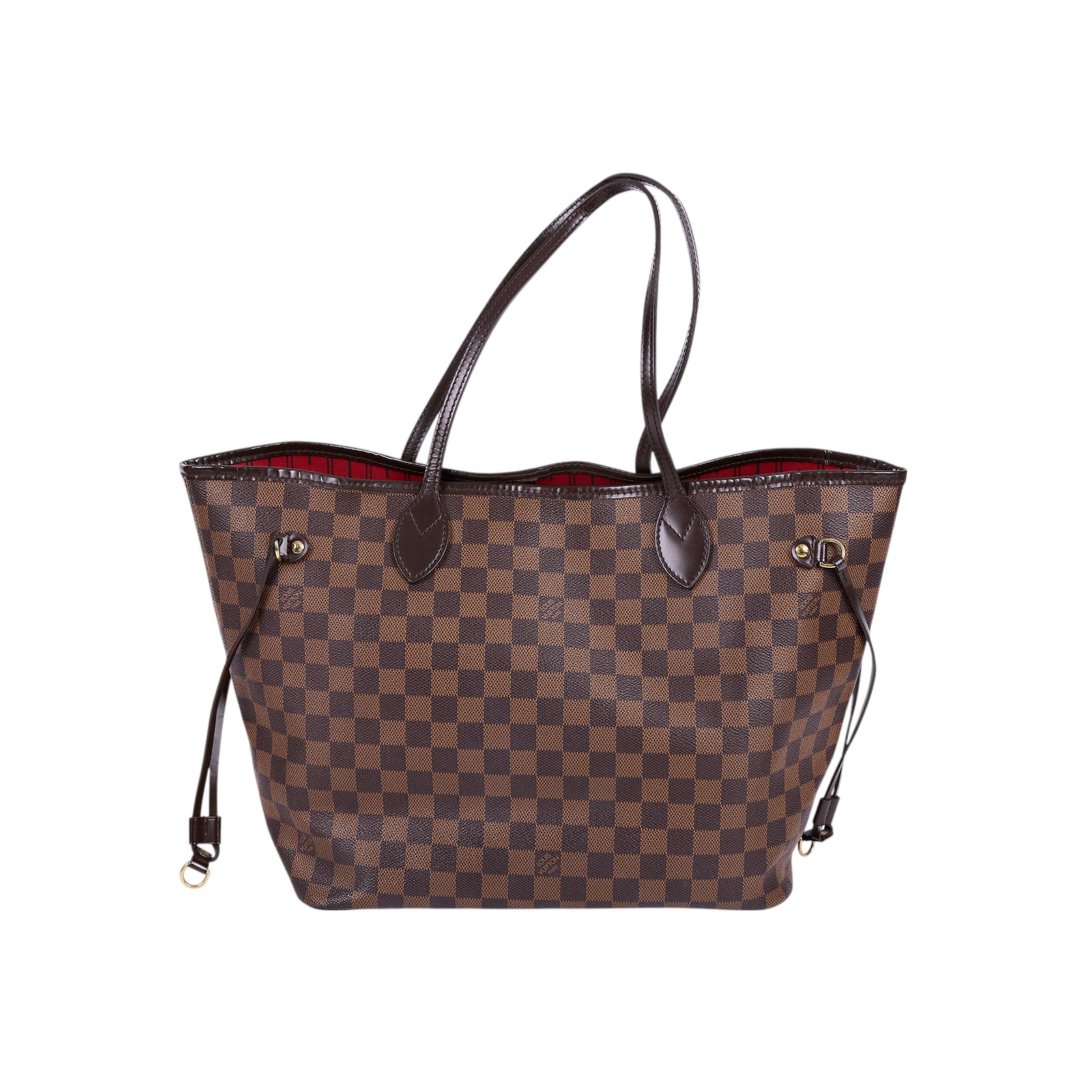 路易威登 LOUIS VUITTON 棕棋盤 Neverfull MM 托特包 N51105 棋盤格NEVERFULL MM 防塵袋
