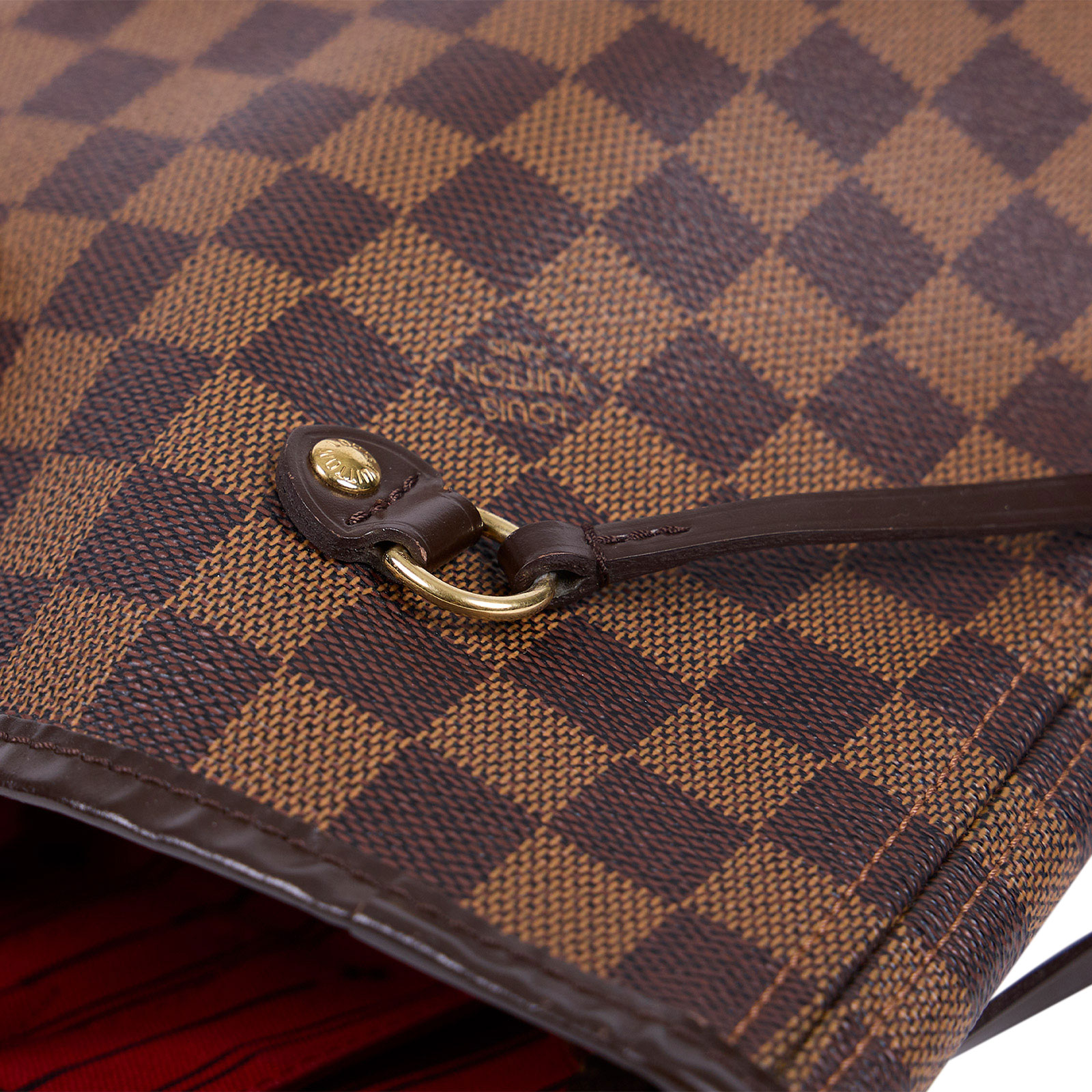 路易威登 LOUIS VUITTON 棕棋盤 Neverfull MM 托特包 N51105 棋盤格NEVERFULL MM 防塵袋