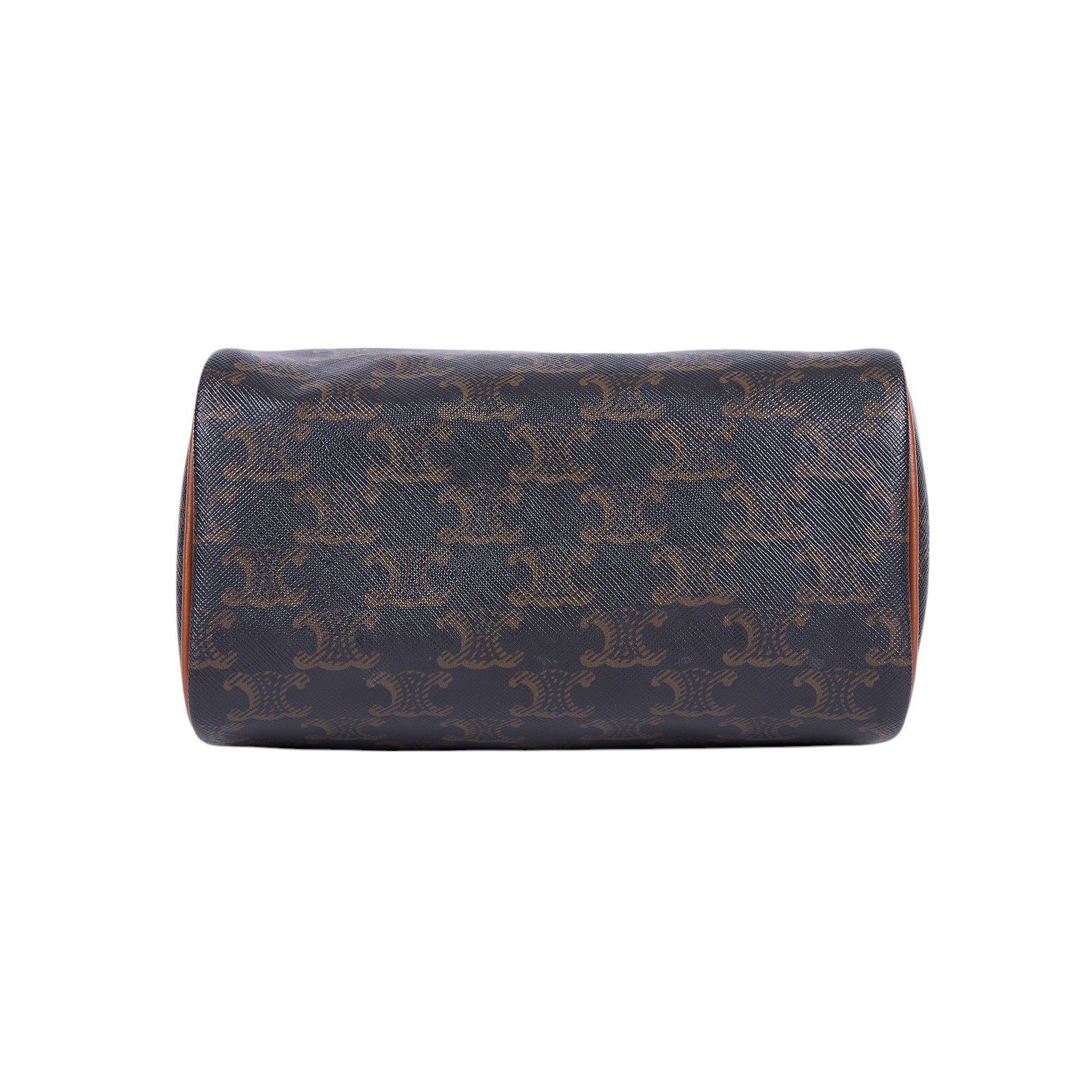 思琳 CELINE Triomphe 帆布 小牛皮 飾邊 手提 斜背 波士頓包 197582CAS 凱旋老花波士頓包 2WAY 防塵袋