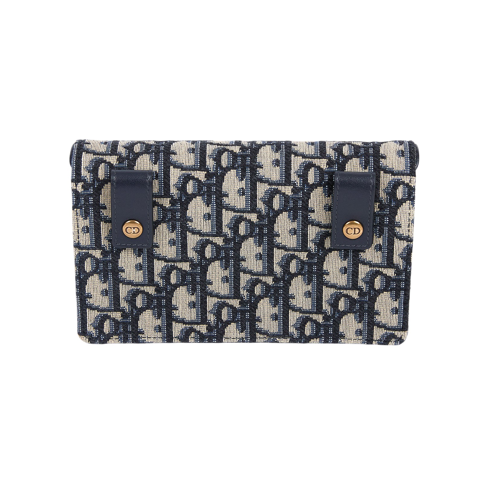 迪奧 CHRISTIAN DIOR Saddle 馬鞍 腰包 S5619CTZQ 藍緹花腰包 原廠盒子/防塵袋