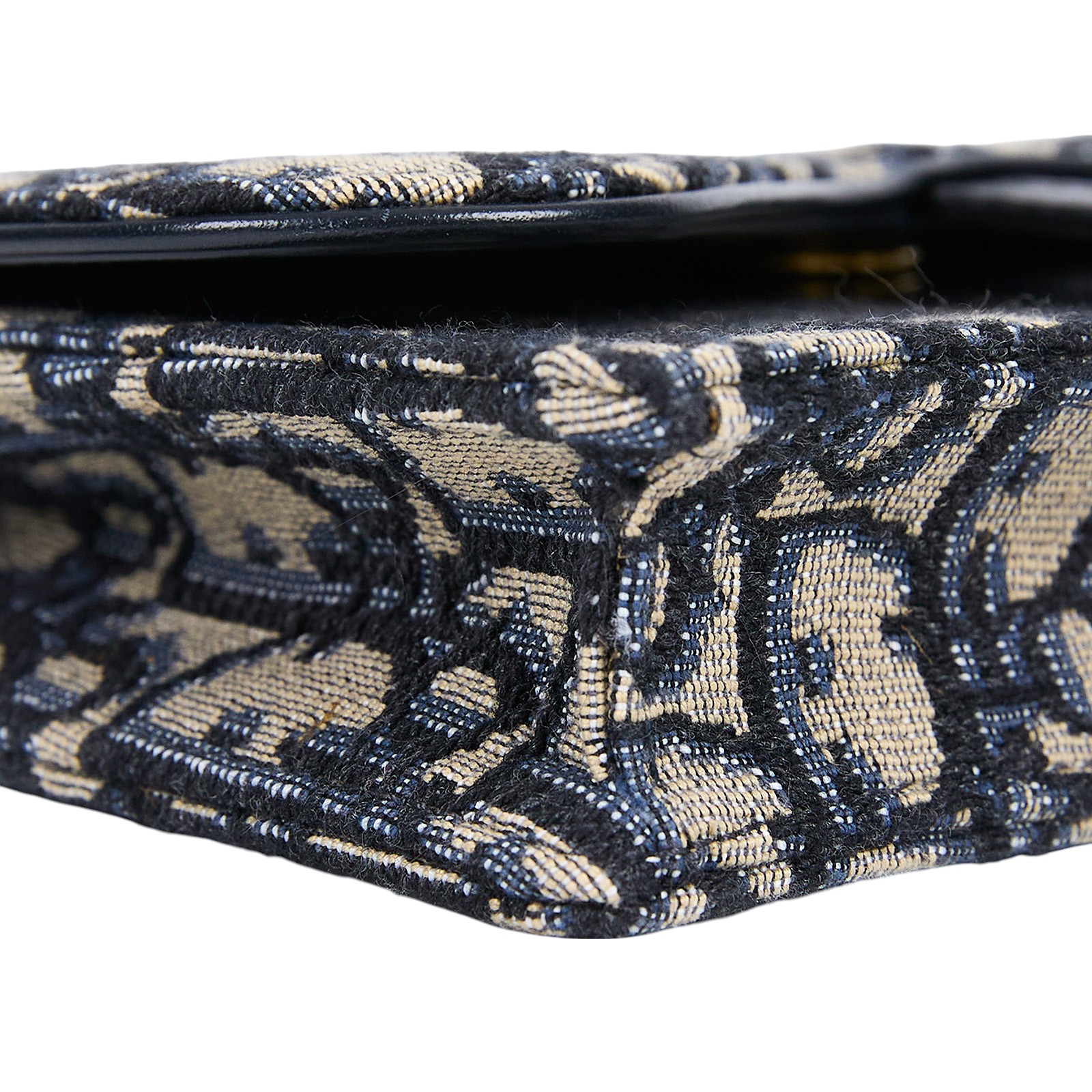 迪奧 CHRISTIAN DIOR Saddle 馬鞍 腰包 S5619CTZQ 藍緹花腰包 原廠盒子/防塵袋